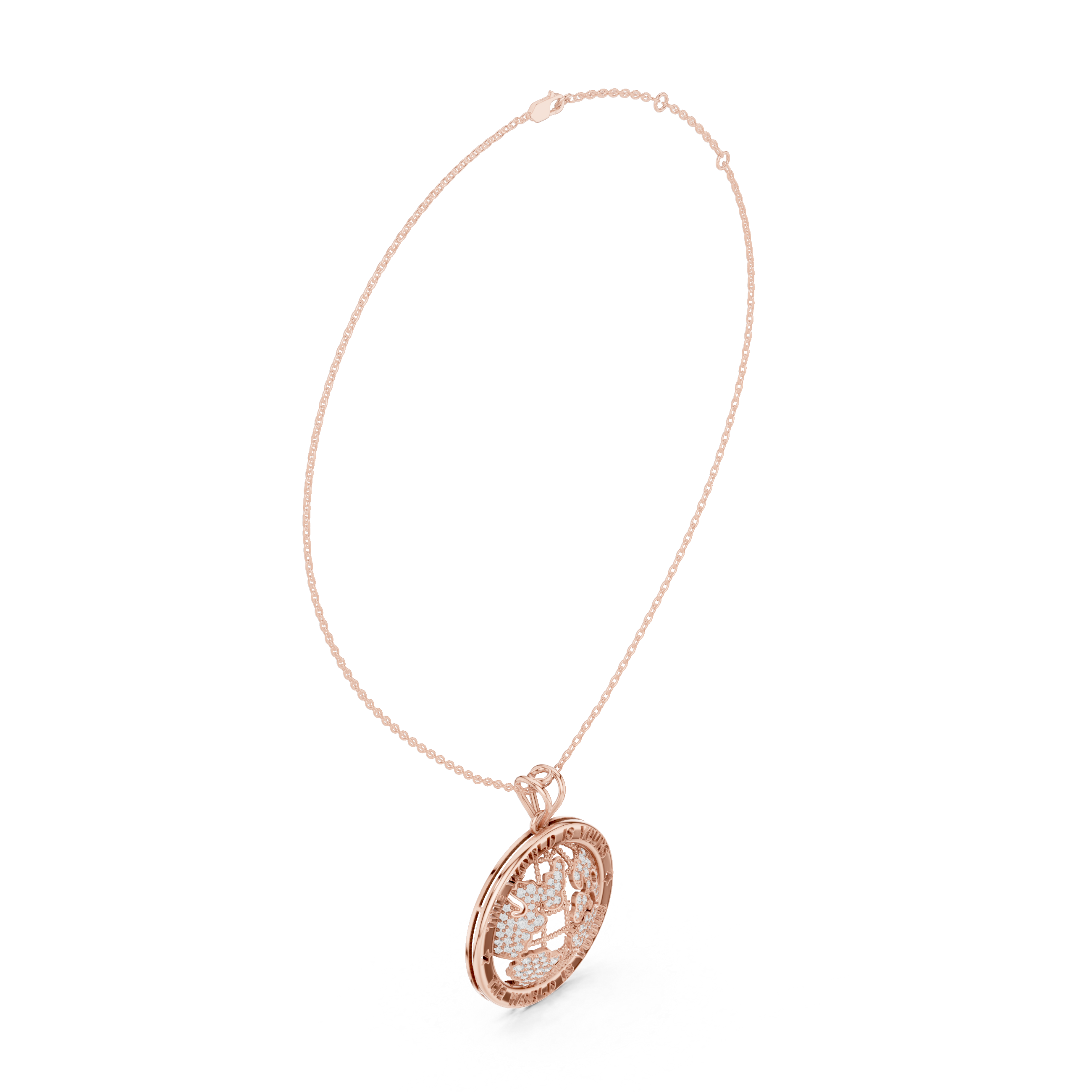 Elegant Round Cut Diamond Solitaire Pendant Necklace in Four Prong Setting handcrafted jewelry for a sophisticated luxury look