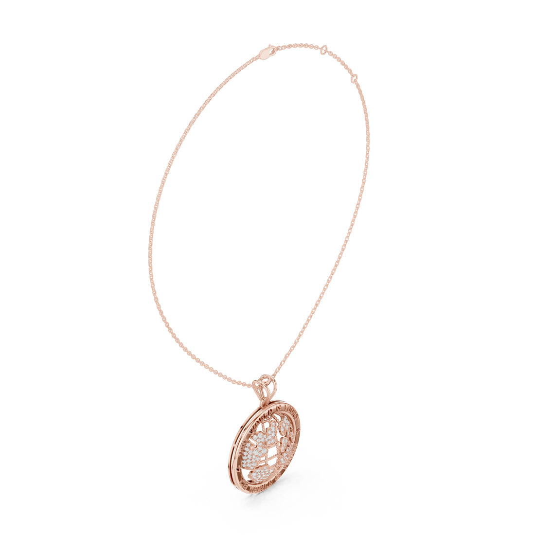 Elegant Round Cut Diamond Solitaire Pendant Necklace in Four Prong Setting handcrafted jewelry for a sophisticated luxury look