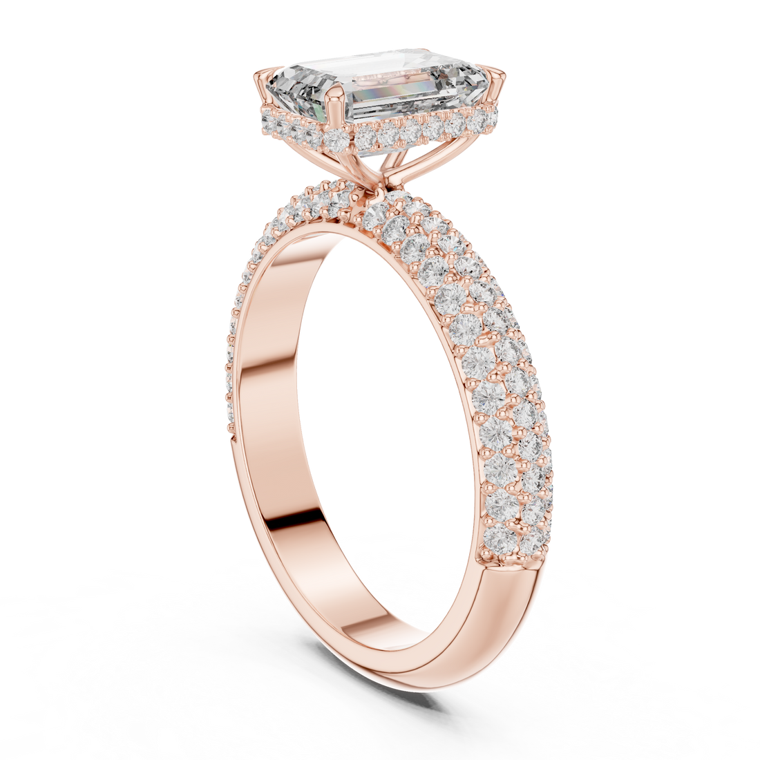 Diamond drop earrings with elegant shine.
