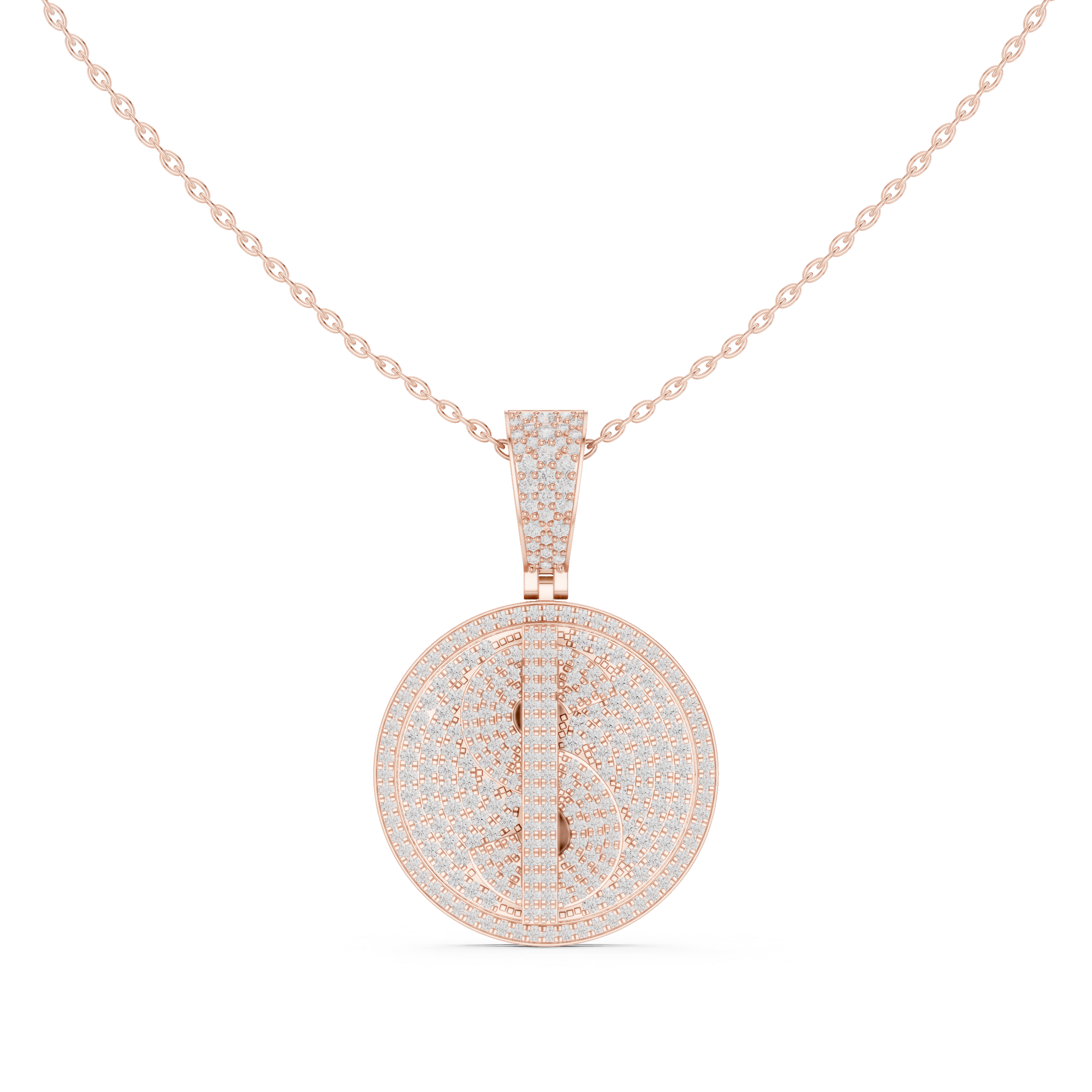 Sleek Round Brilliant Cut Diamond Solitaire Pendant Necklace perfect for both casual and formal styling