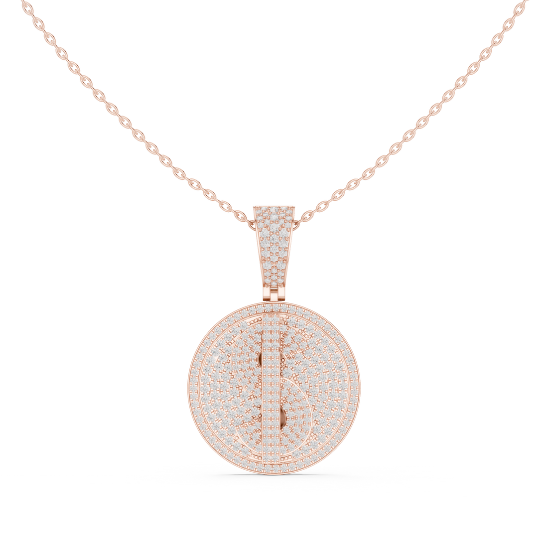 Sleek Round Brilliant Cut Diamond Solitaire Pendant Necklace perfect for both casual and formal styling