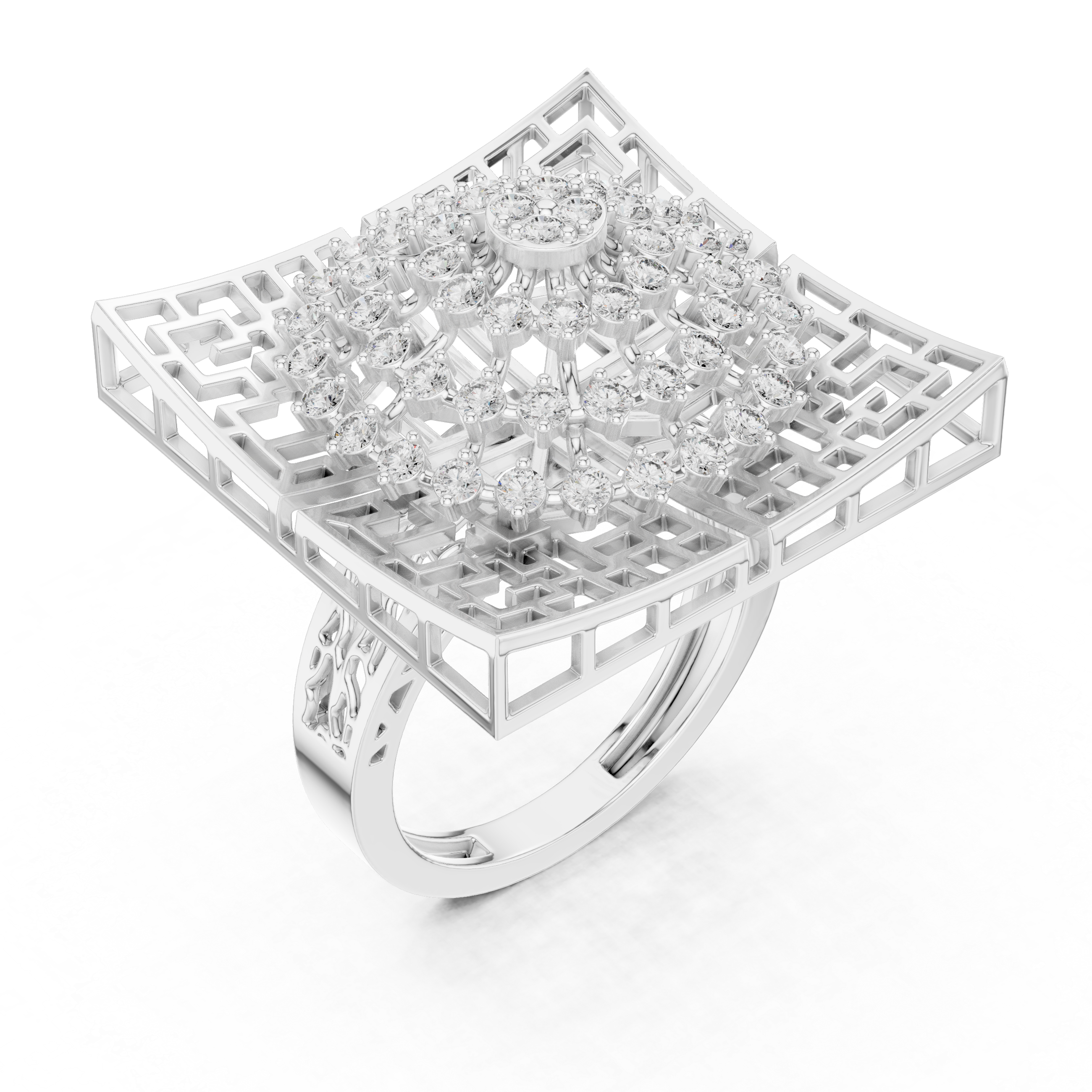 Cushion-cut gemstone ring with refined design.