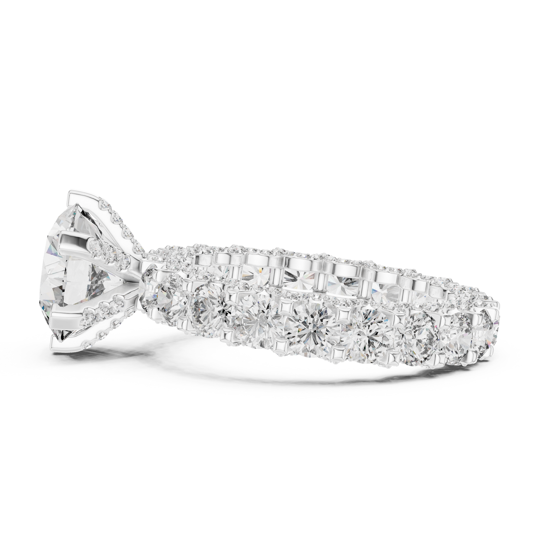 Engraved gold bangle with decorative design.