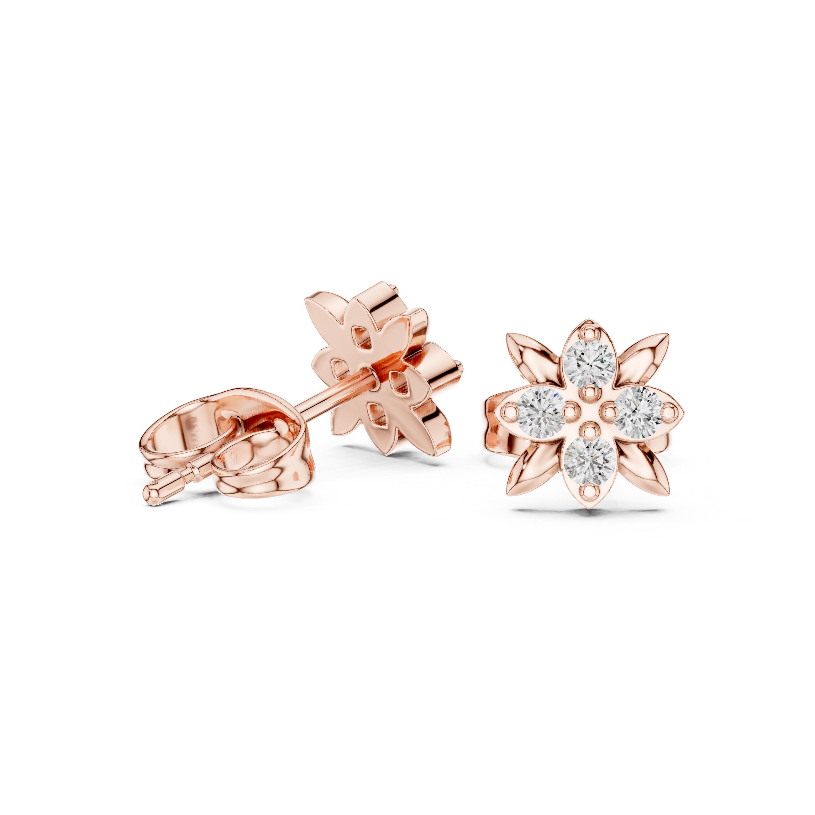 Gold toe ring with floral engraving.