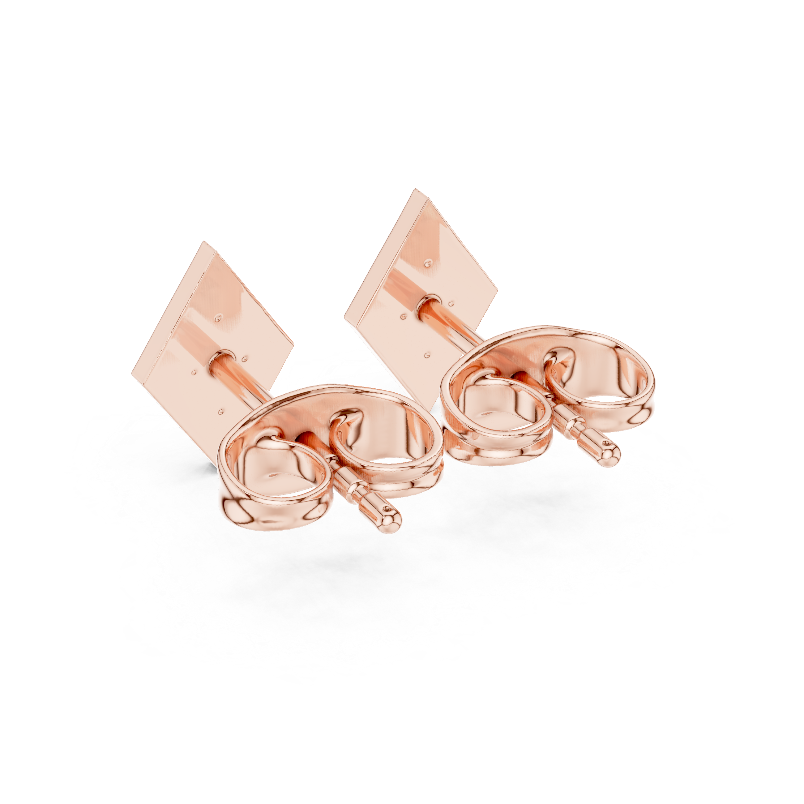 Geometric Diamond Cluster Kite Shape Stud Earrings with Pavé Brilliance