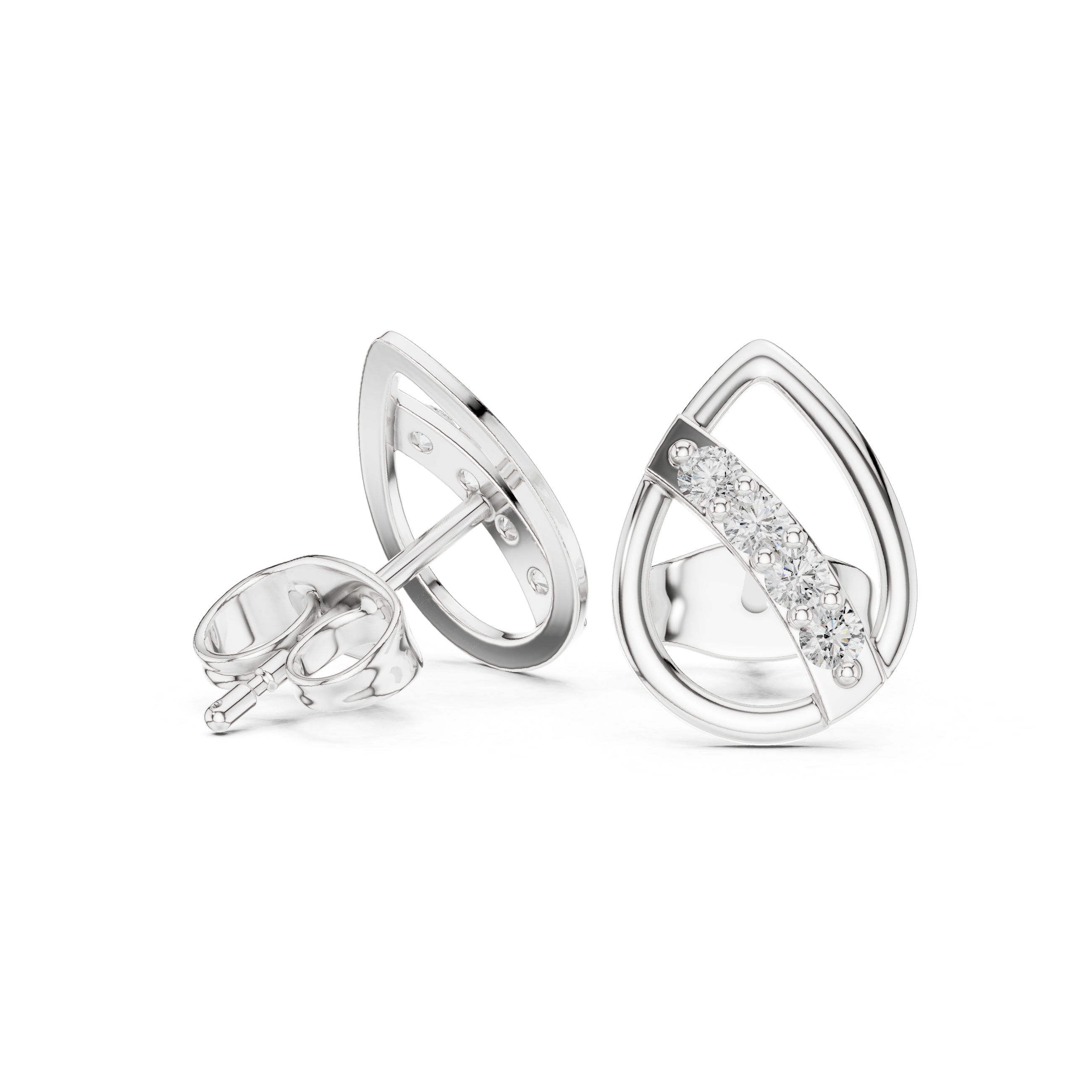 Elegant solitaire pendant necklace with slim chain.