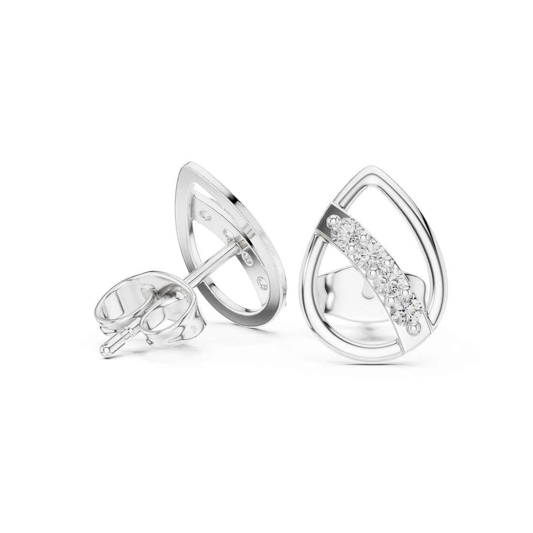 Elegant solitaire pendant necklace with slim chain.