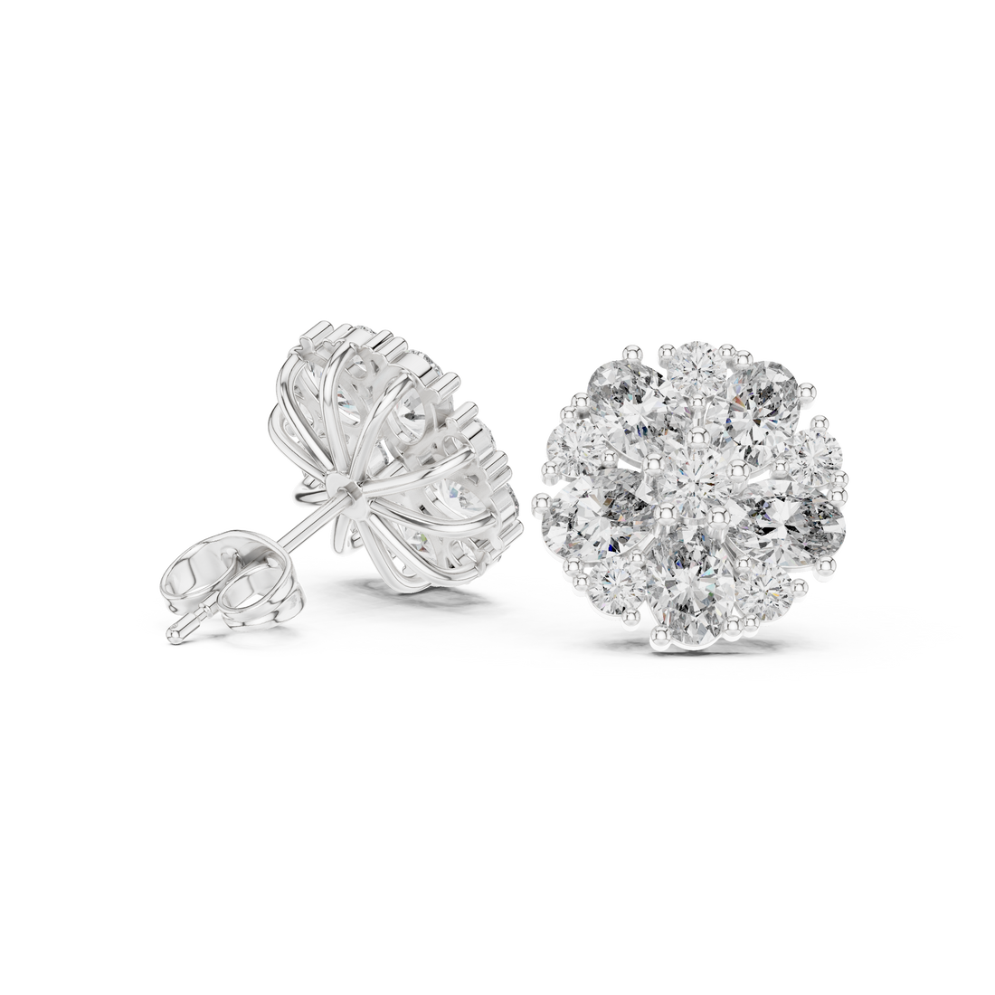 Luxury diamond bangle bracelet featuring pavé-set stones across the surface.