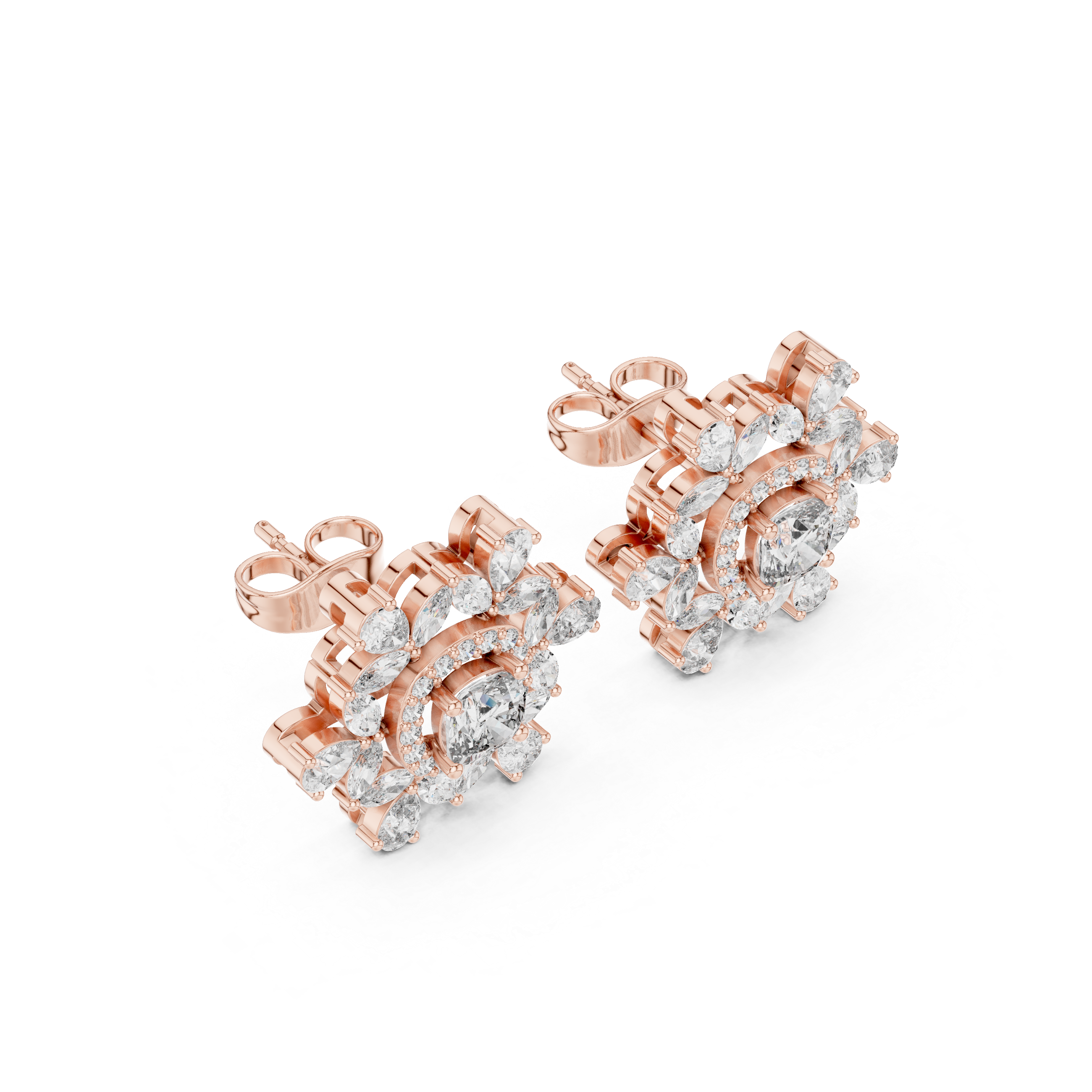Contemporary link bracelet with bold metal segments and structured design.