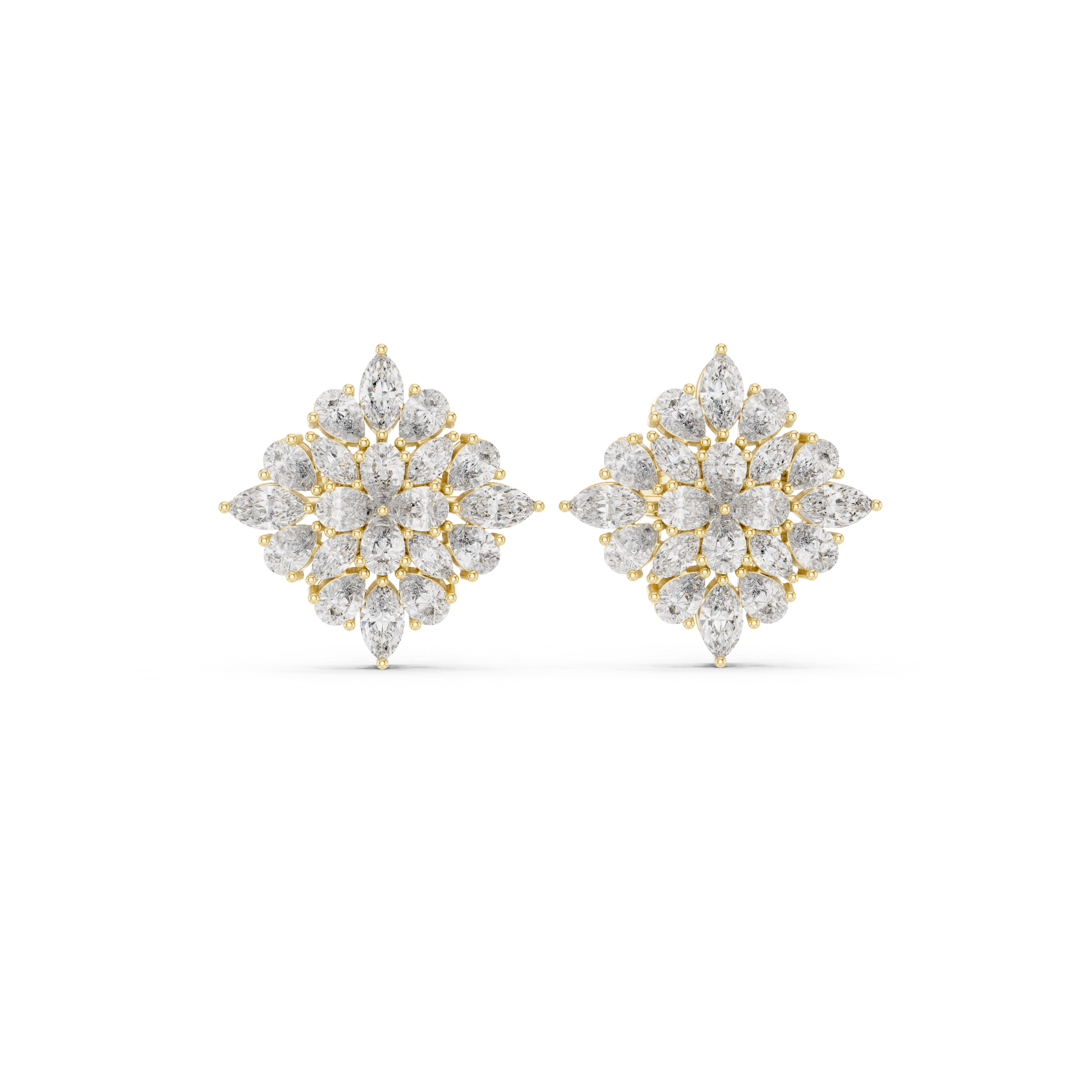 Luxury diamond brooch with intricate design and premium gemstone arrangement.