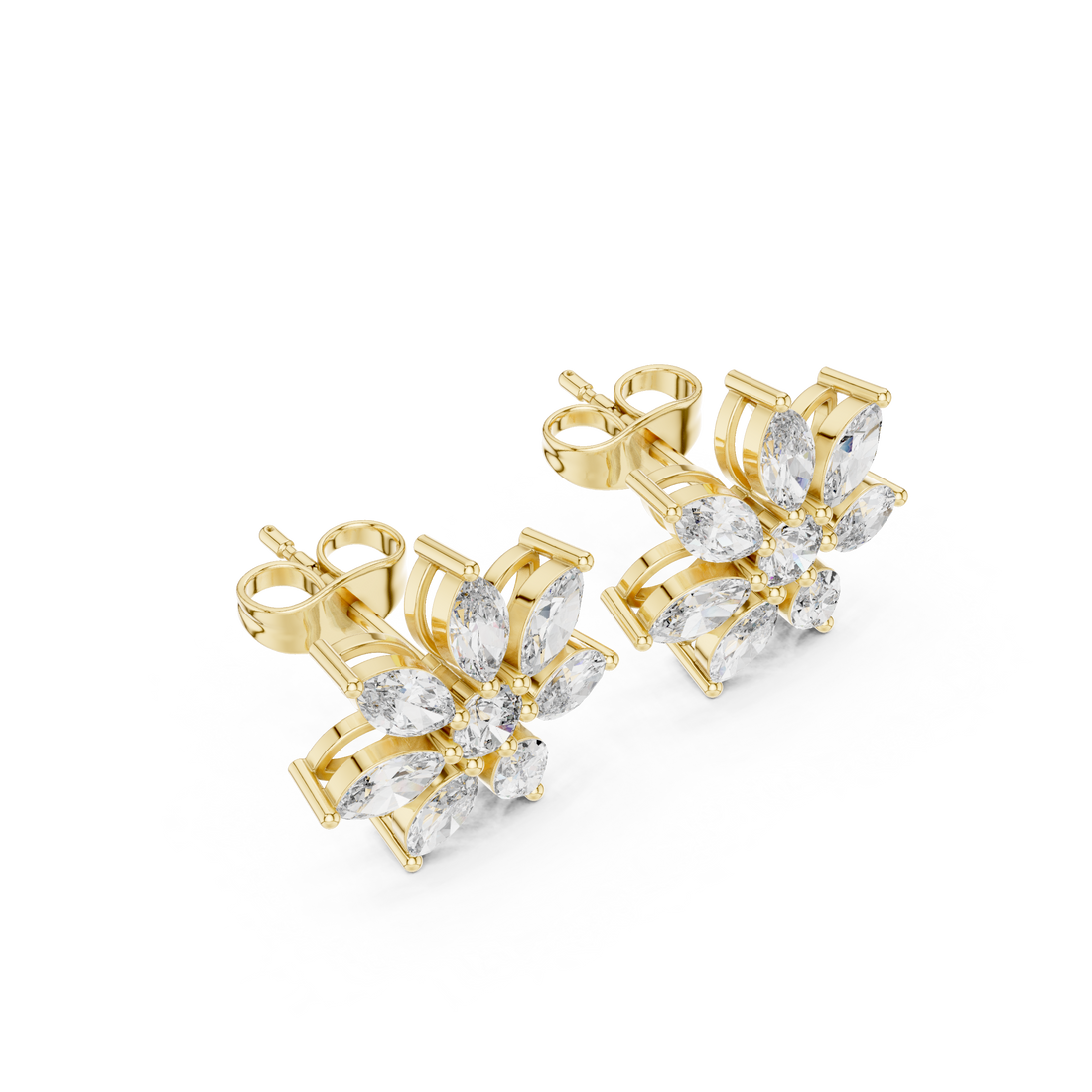 Stylish children's stud earrings with safe secure backing.