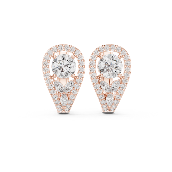 Luxury layered diamond pendant necklace with multiple sparkling stones.