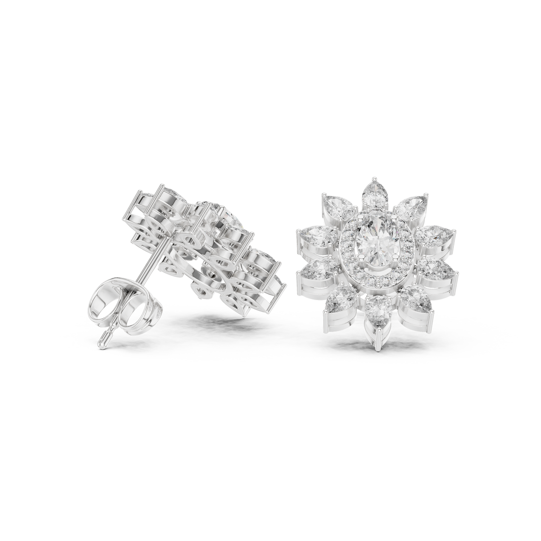 Luxury men's diamond band featuring row of sparkling stones.