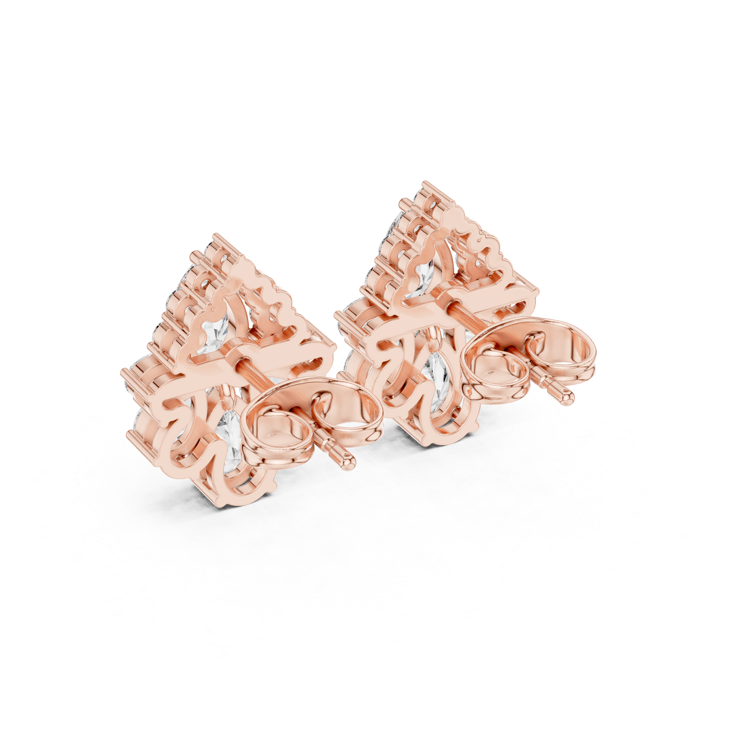 Stylish engagement jewellery set featuring modern elegant design.