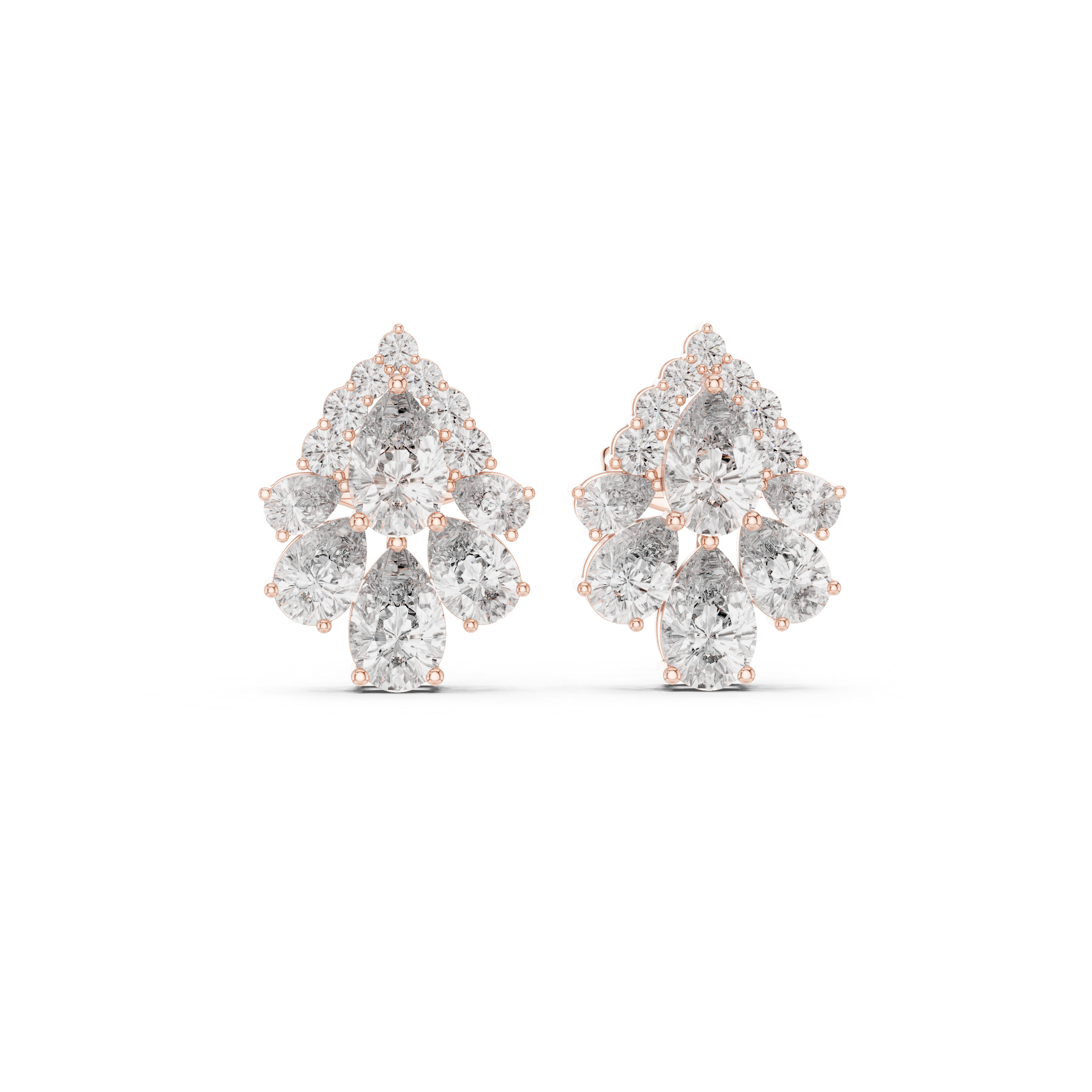 Elegant bridal jewellery set featuring coordinated necklace earrings and bracelet.