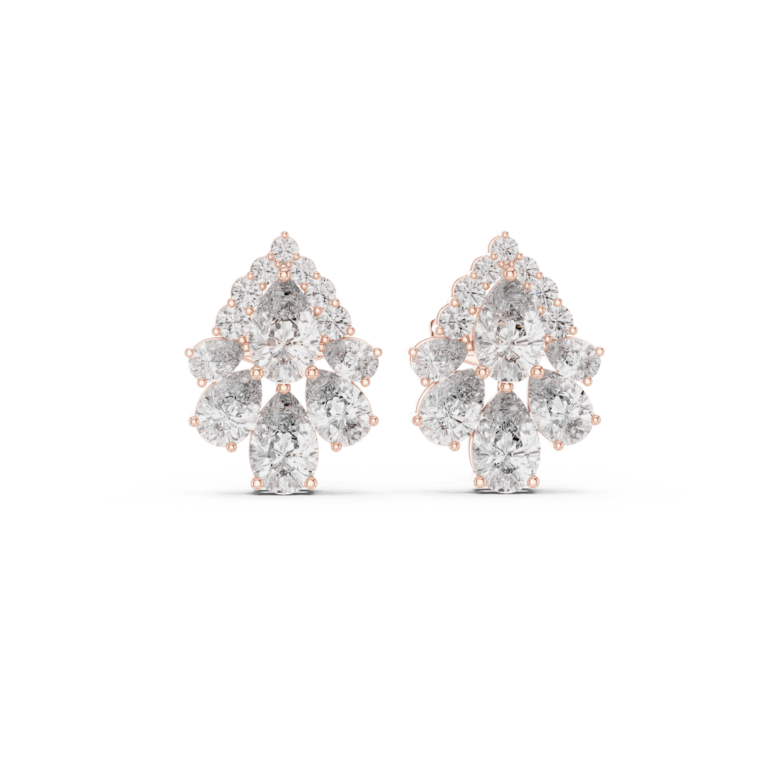 Elegant bridal jewellery set featuring coordinated necklace earrings and bracelet.