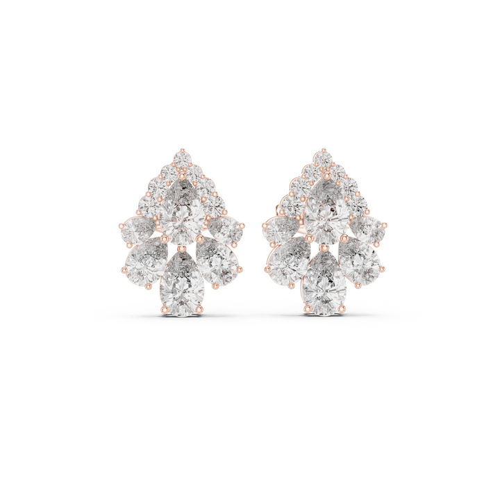 Elegant bridal jewellery set featuring coordinated necklace earrings and bracelet.