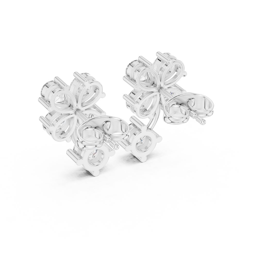 Diamond brooch with intricate pattern.