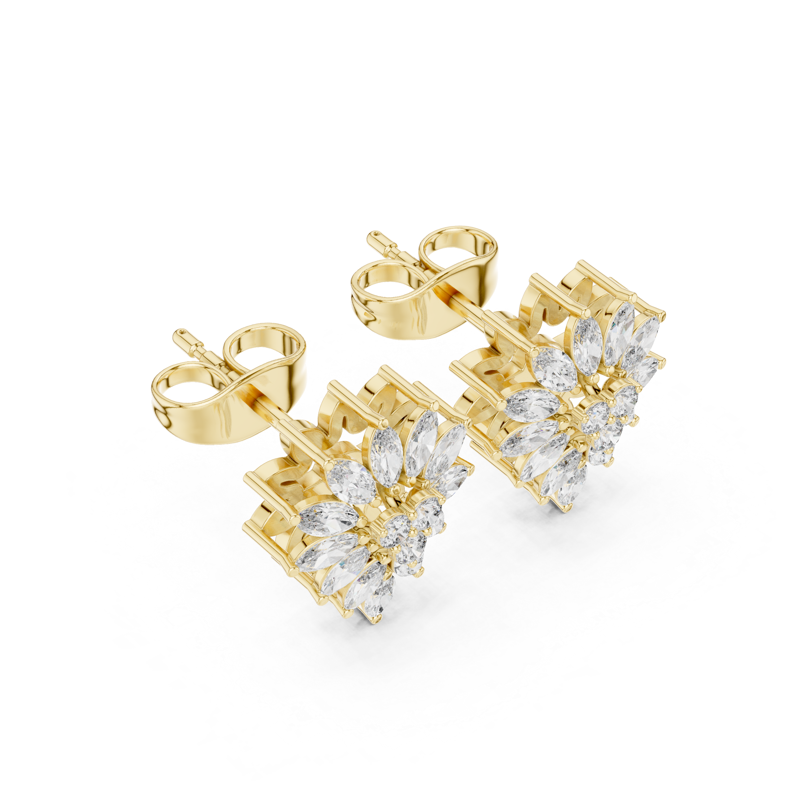 Multi-band ring with layered design.