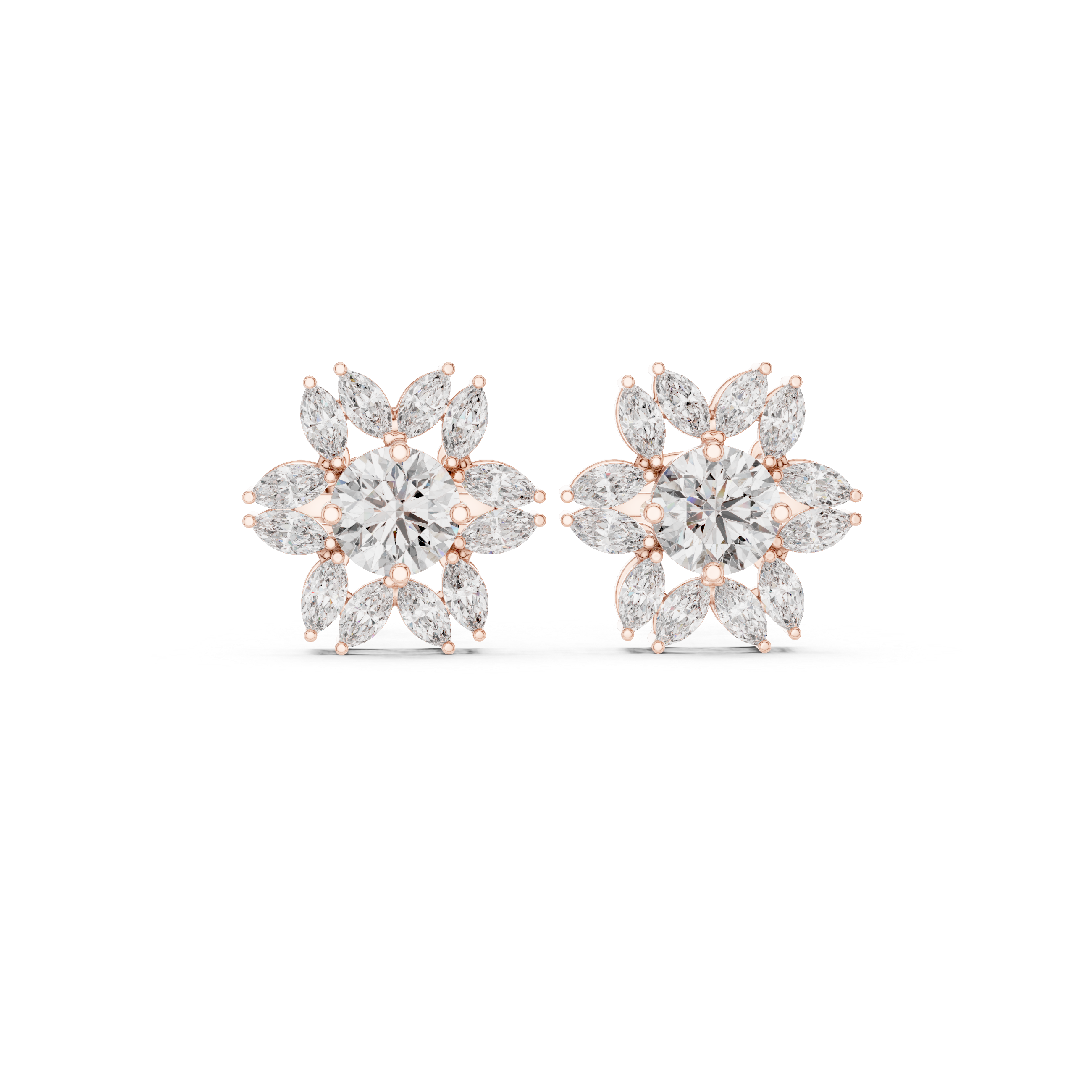 Bridal jewellery set with matching pieces.
