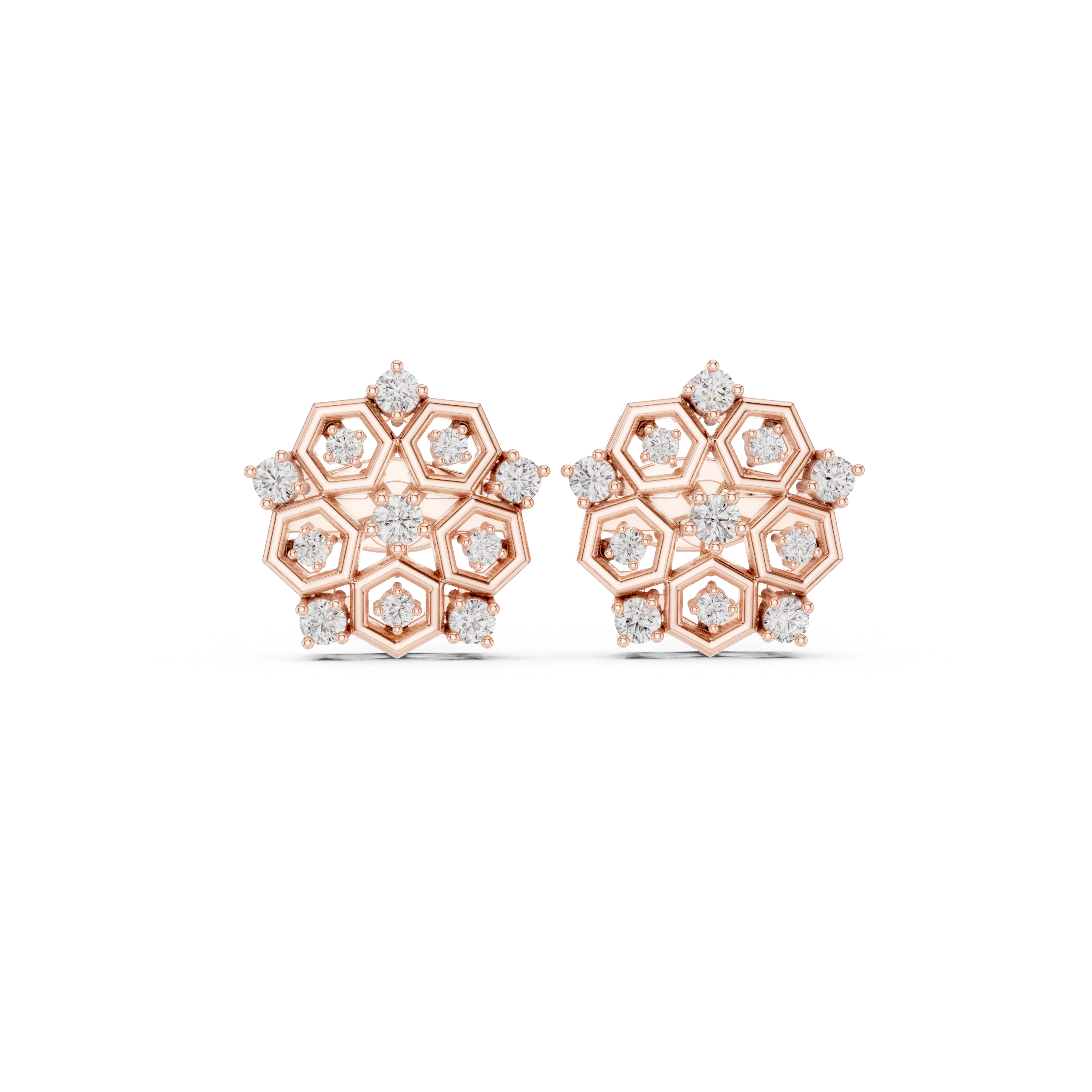 Floral toe ring with carved design.