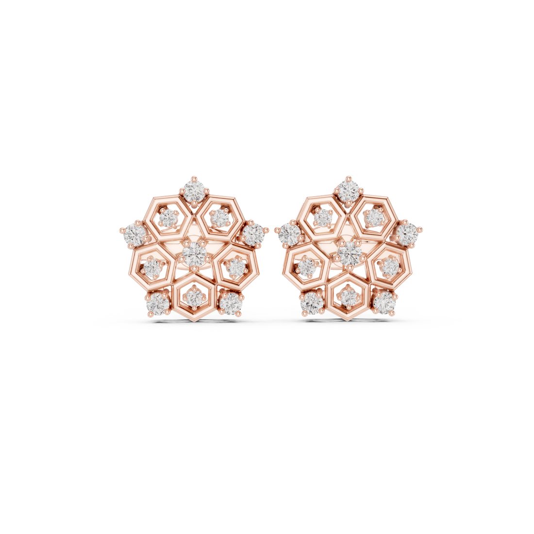 Floral toe ring with carved design.