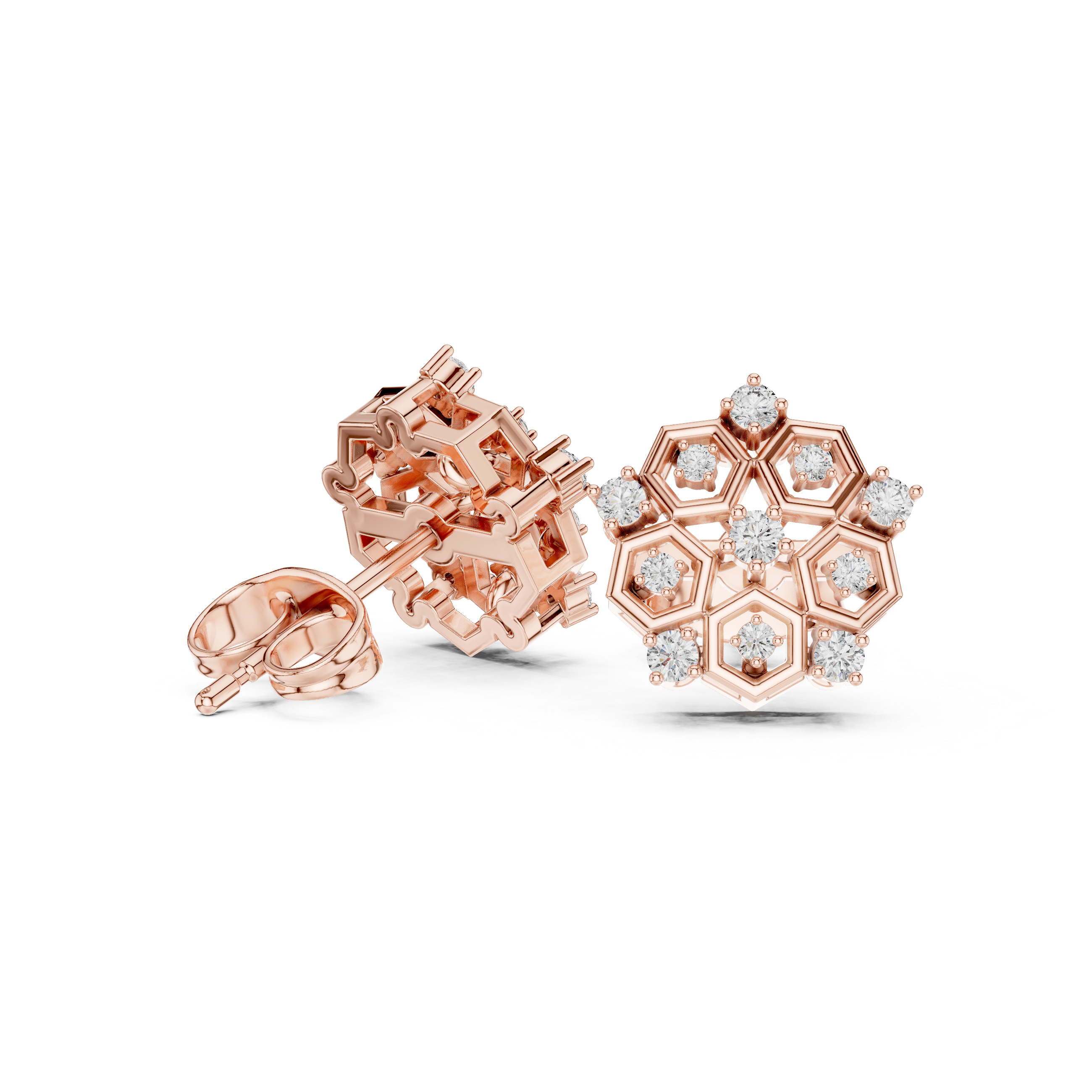Dual-tone gold ring with modern layered design.
