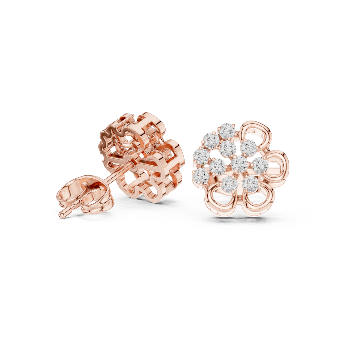 Decorative leaf brooch with elegant shape.