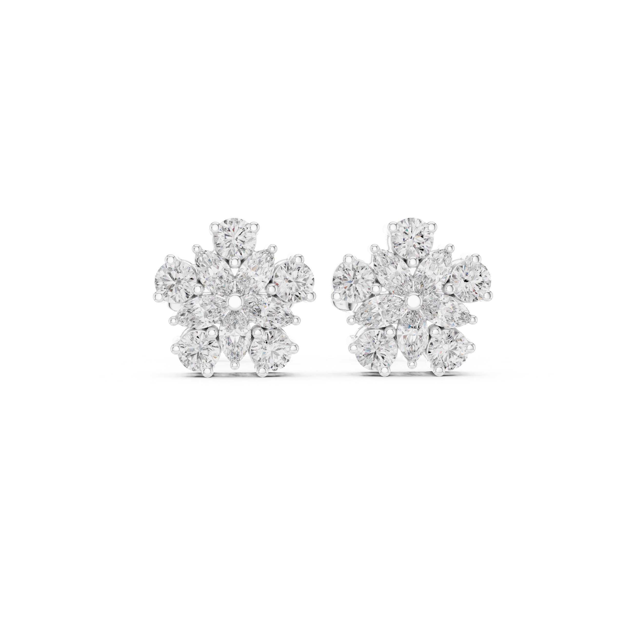 Eternity ring with continuous diamond row.