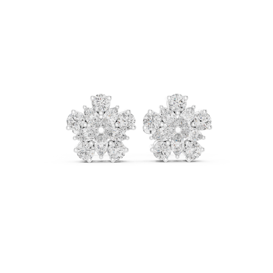 Eternity ring with continuous diamond row.