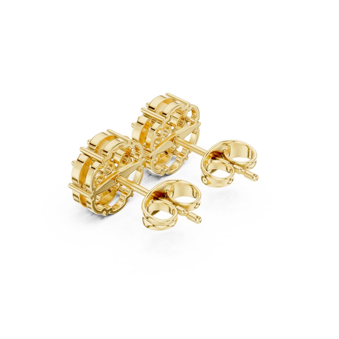 Traditional gold necklace with detailed design.