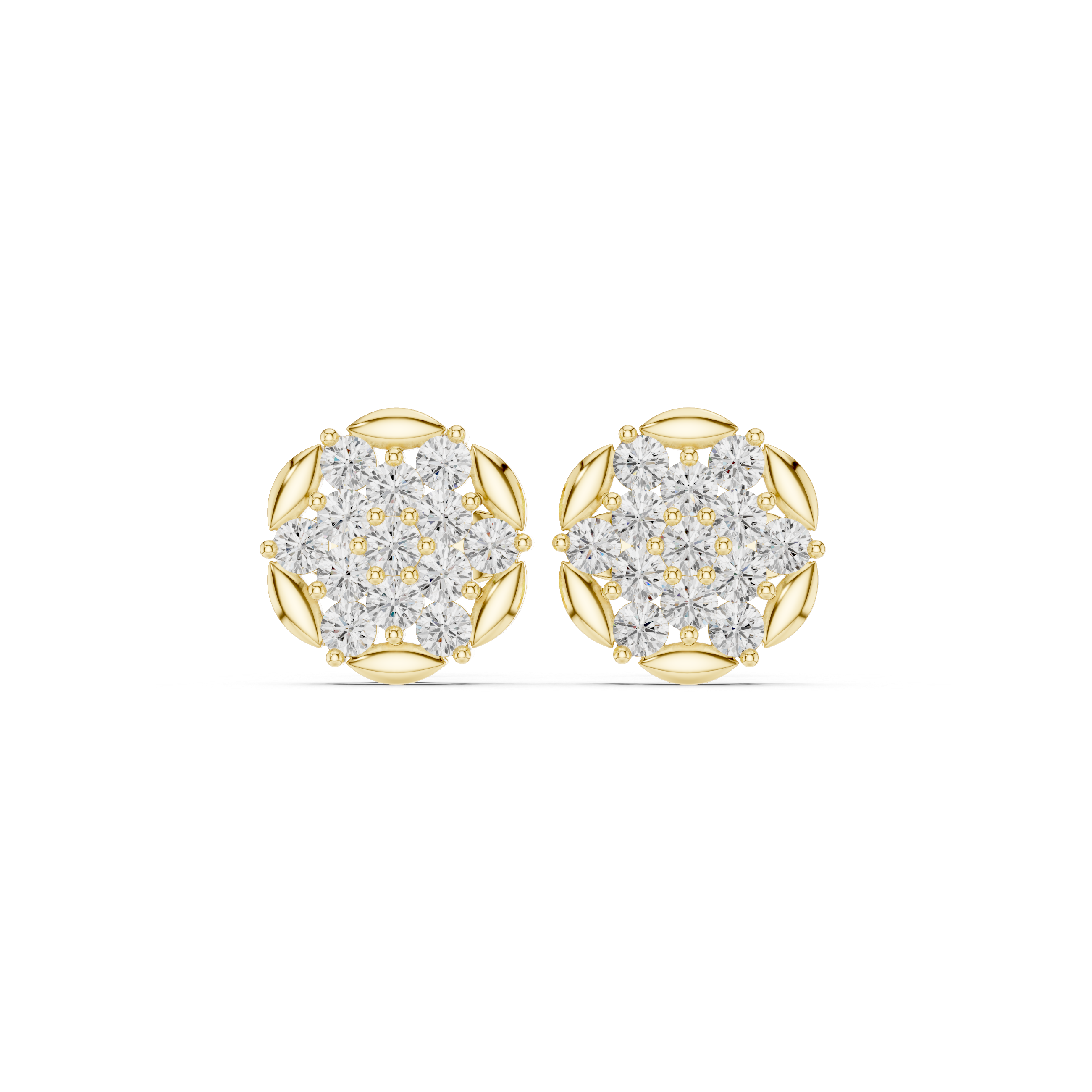 Classic pear-cut diamond engagement ring in gold.