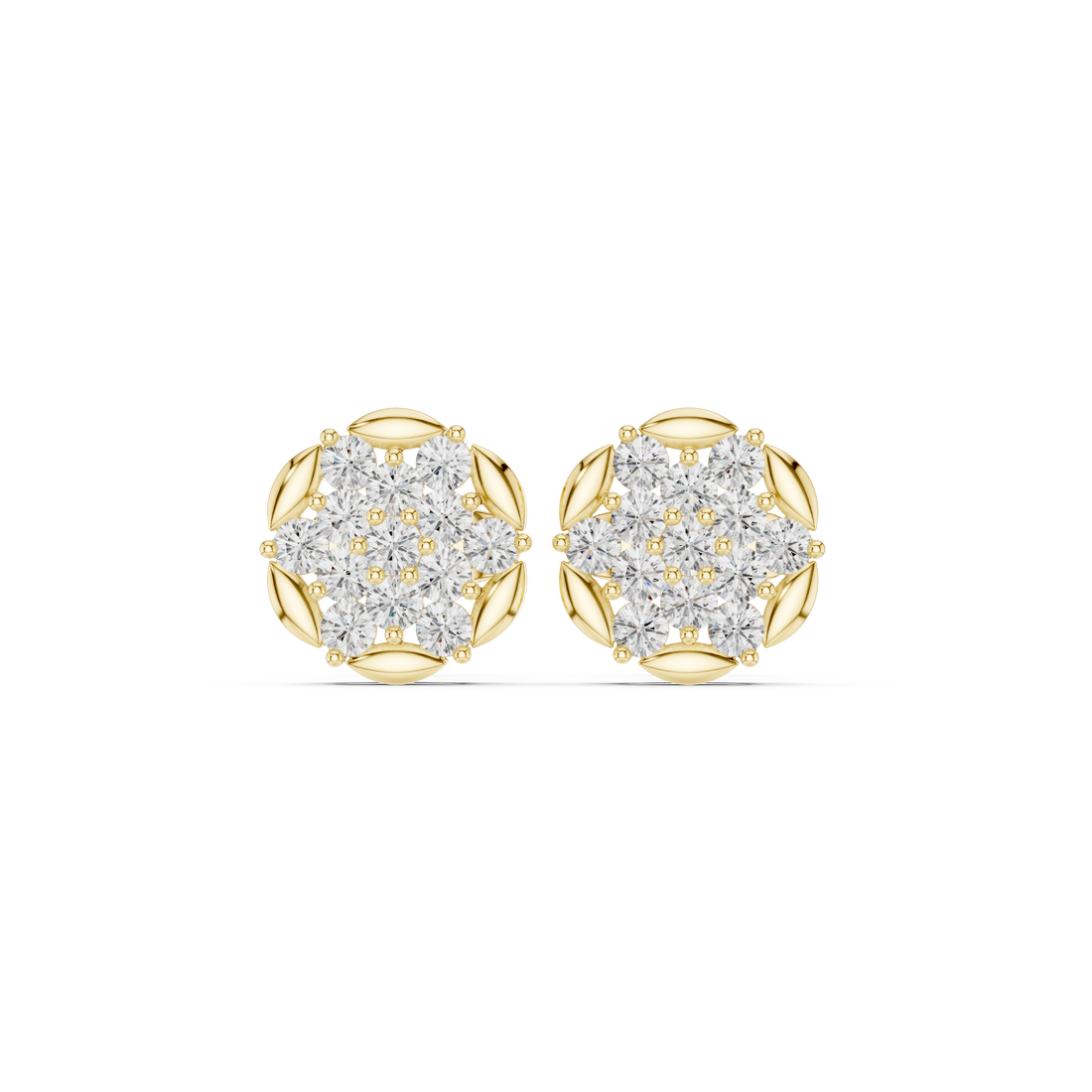 Classic pear-cut diamond engagement ring in gold.