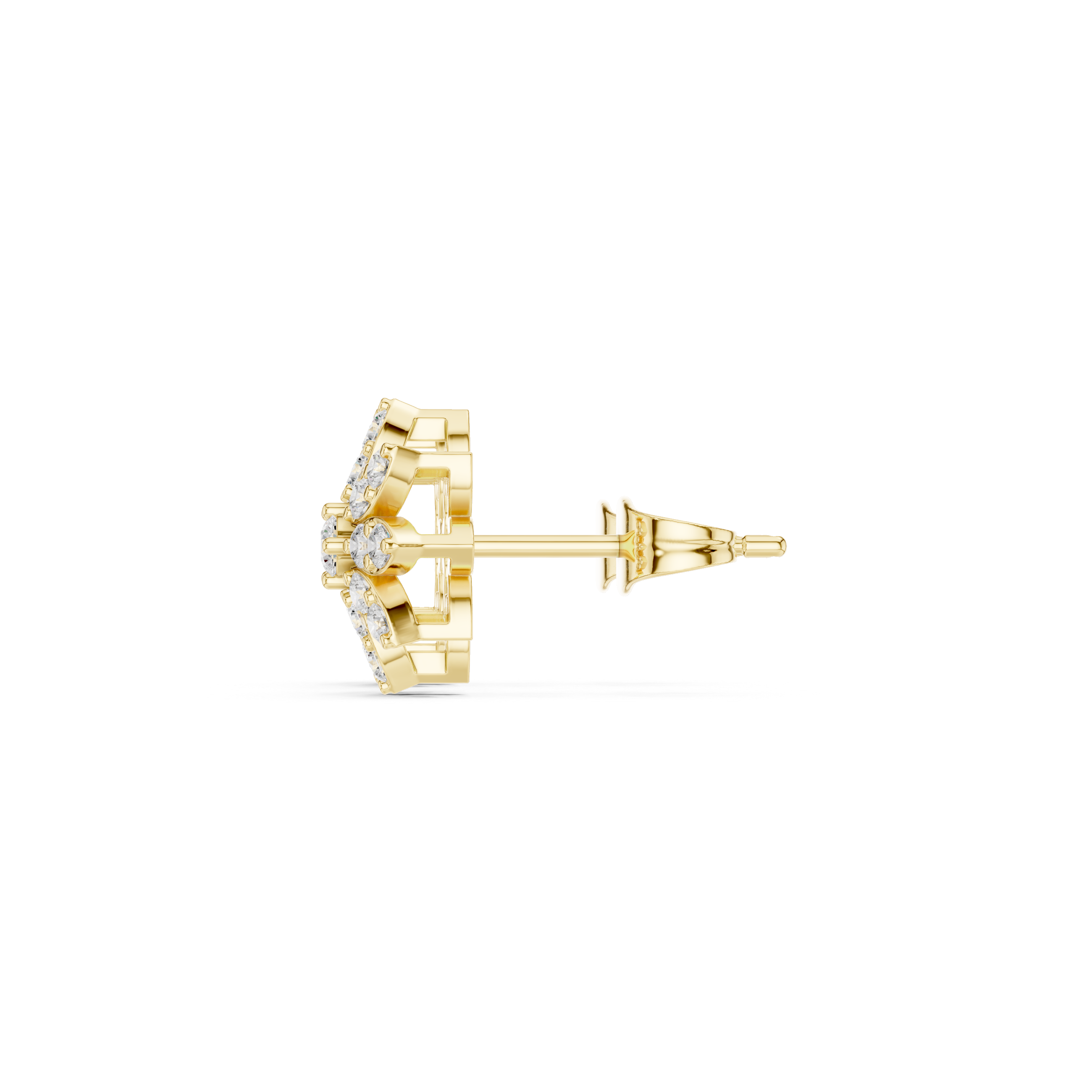 Textured gold hoop earrings with modern look.