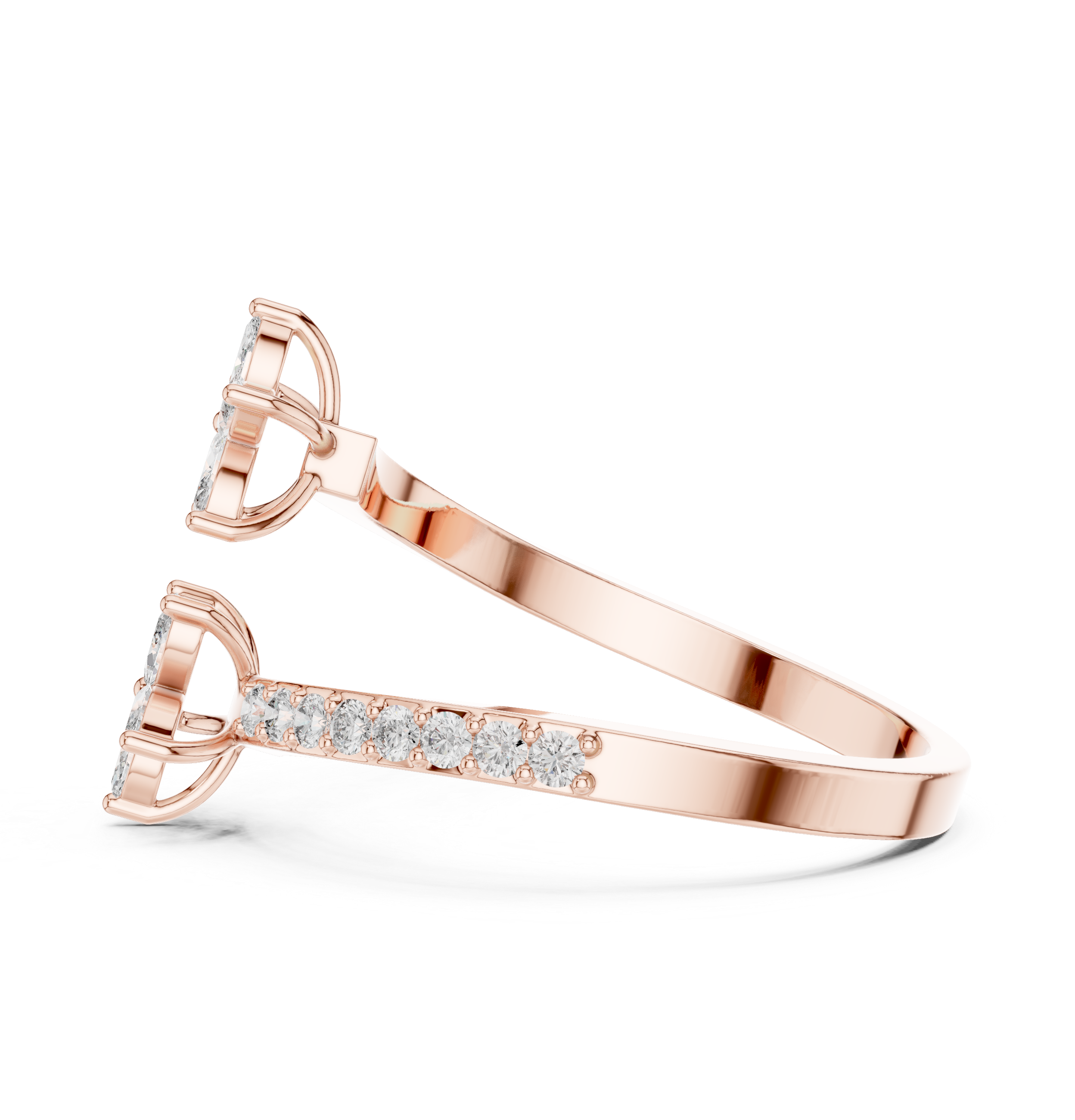 Diamond jewellery set with matching pieces.