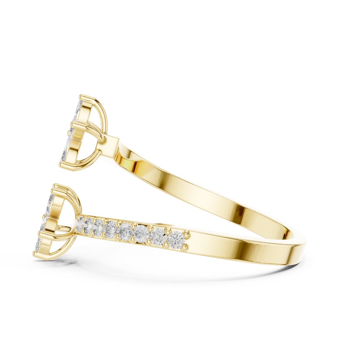Modern bridal jewellery set with layered design.