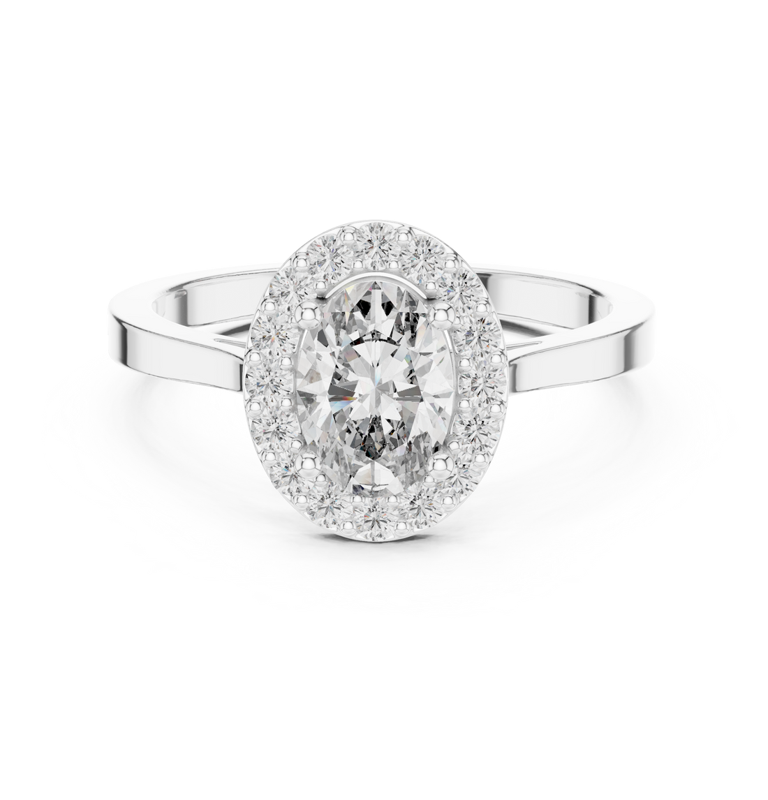 Classic bridal collar necklace with smooth polish.