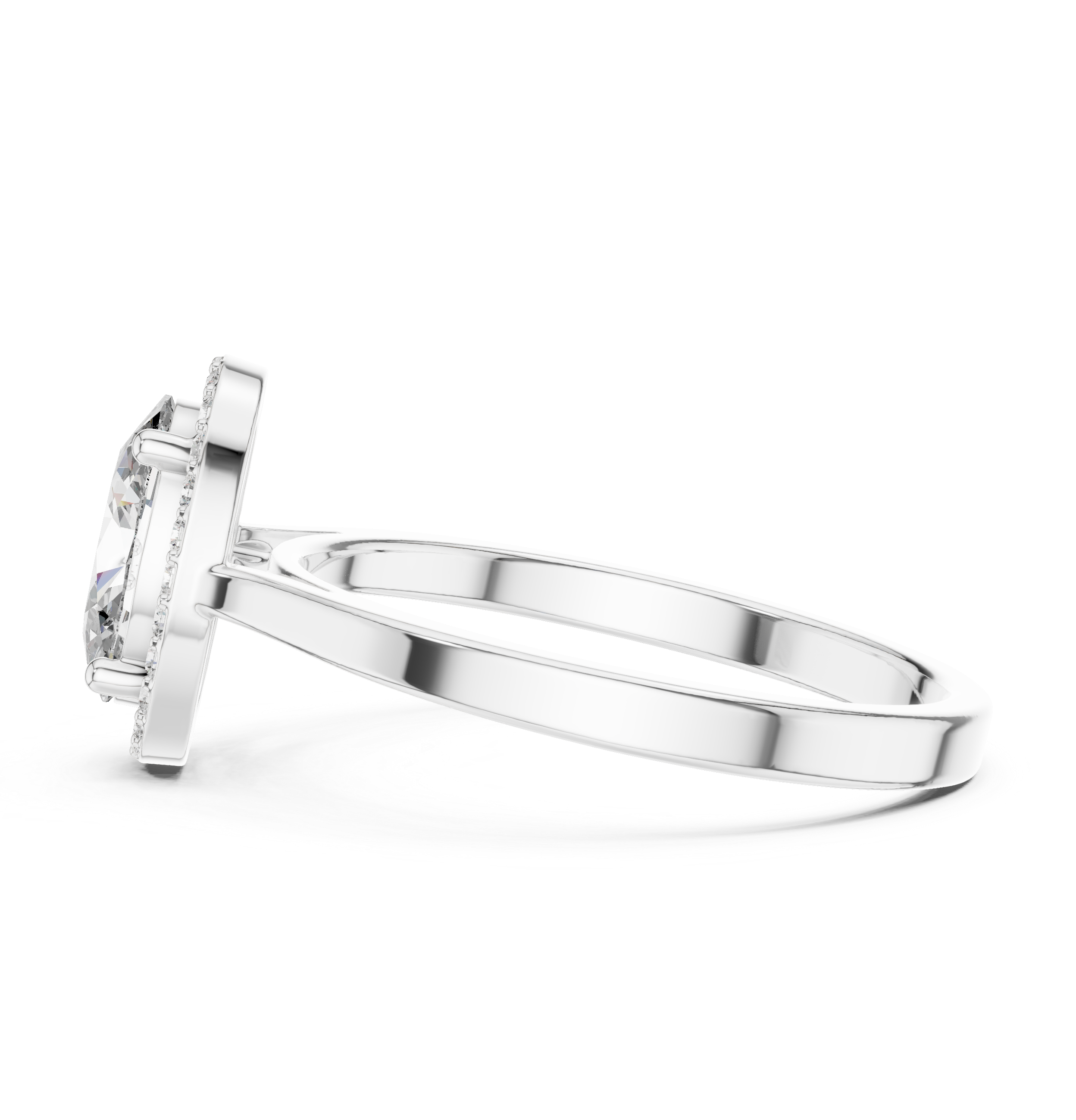 Smooth polished toe ring with simple band.
