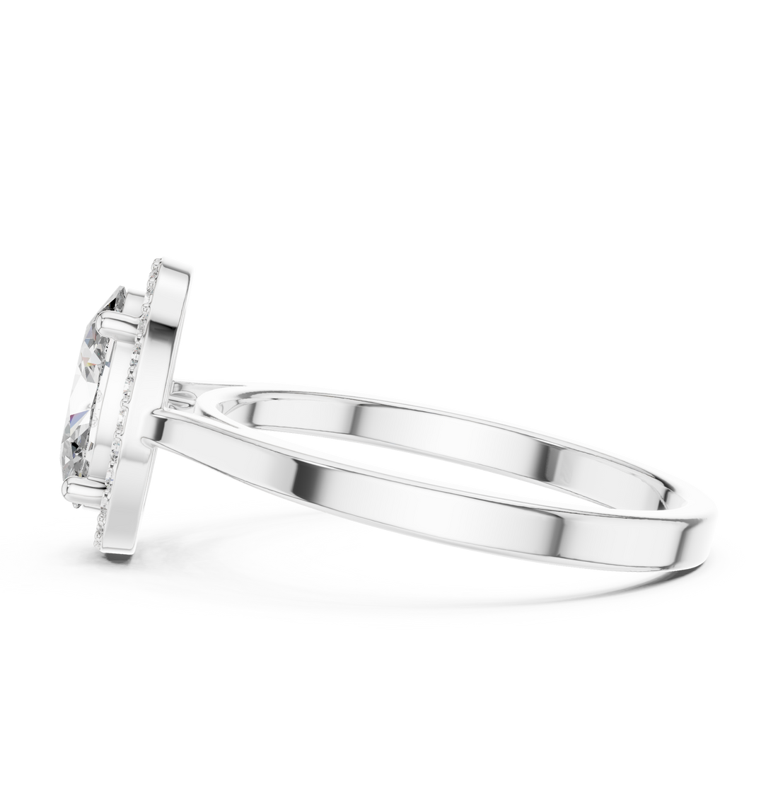 Smooth polished toe ring with simple band.