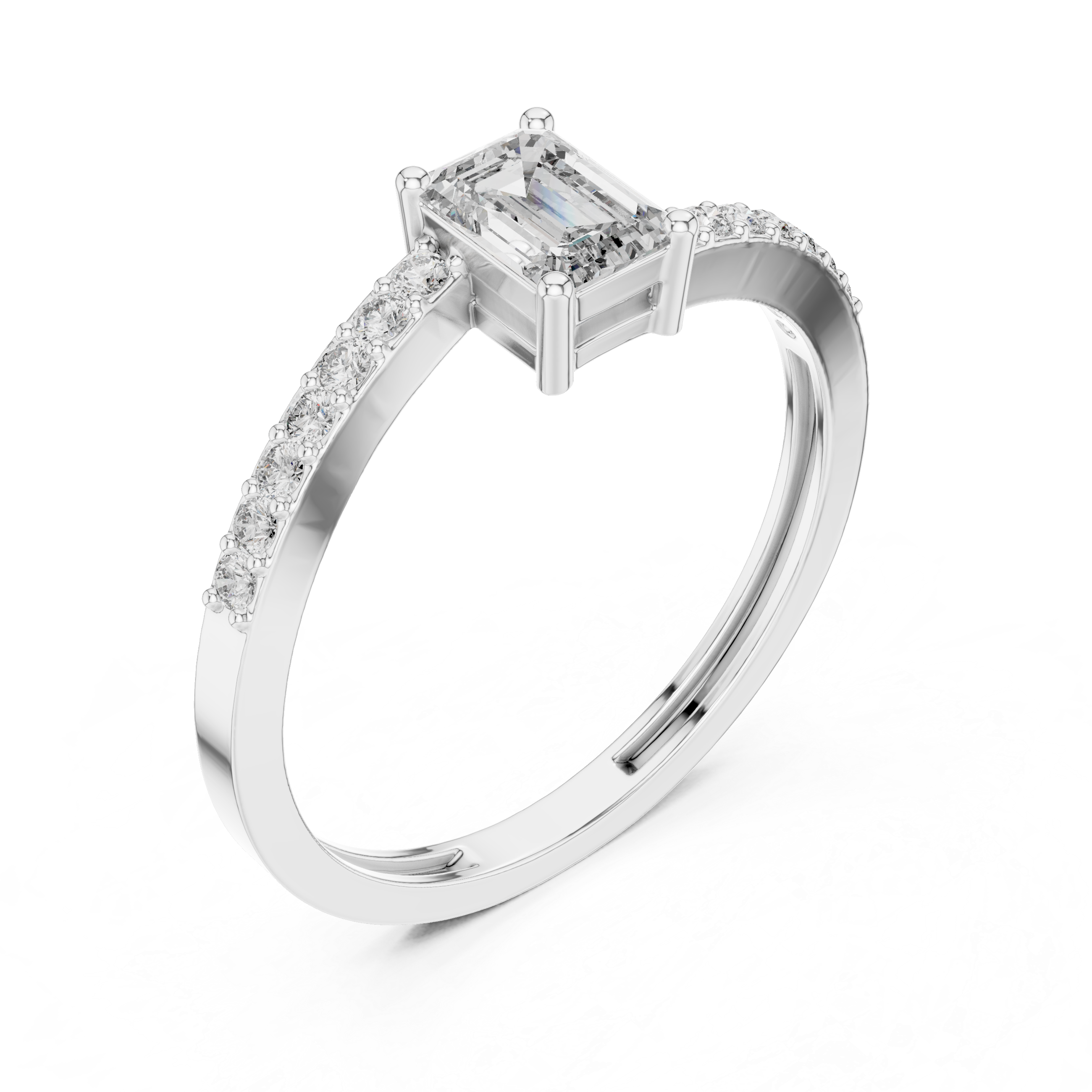 Adjustable baby ring with smooth safety edges.