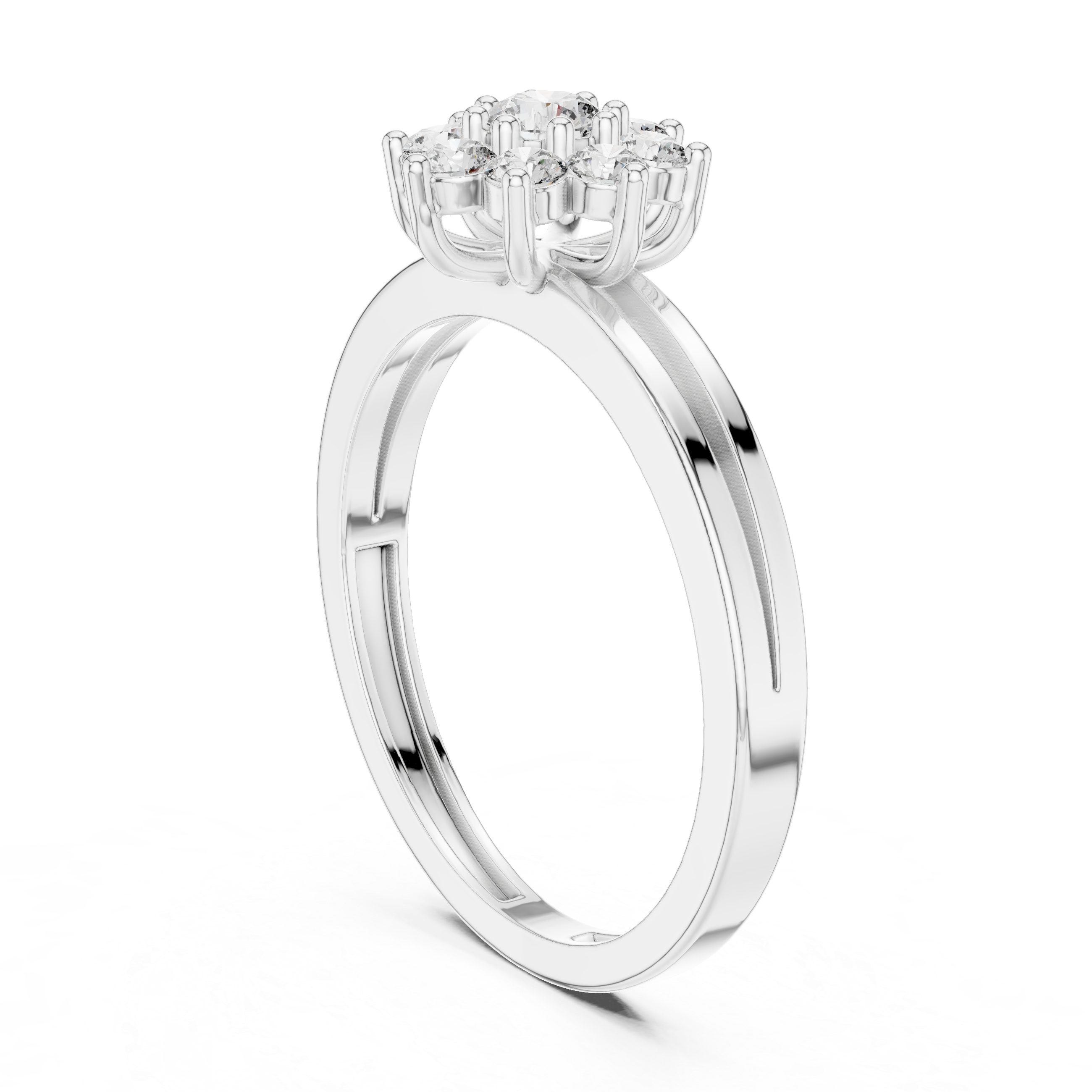 Engagement jewellery set with diamond sparkle.