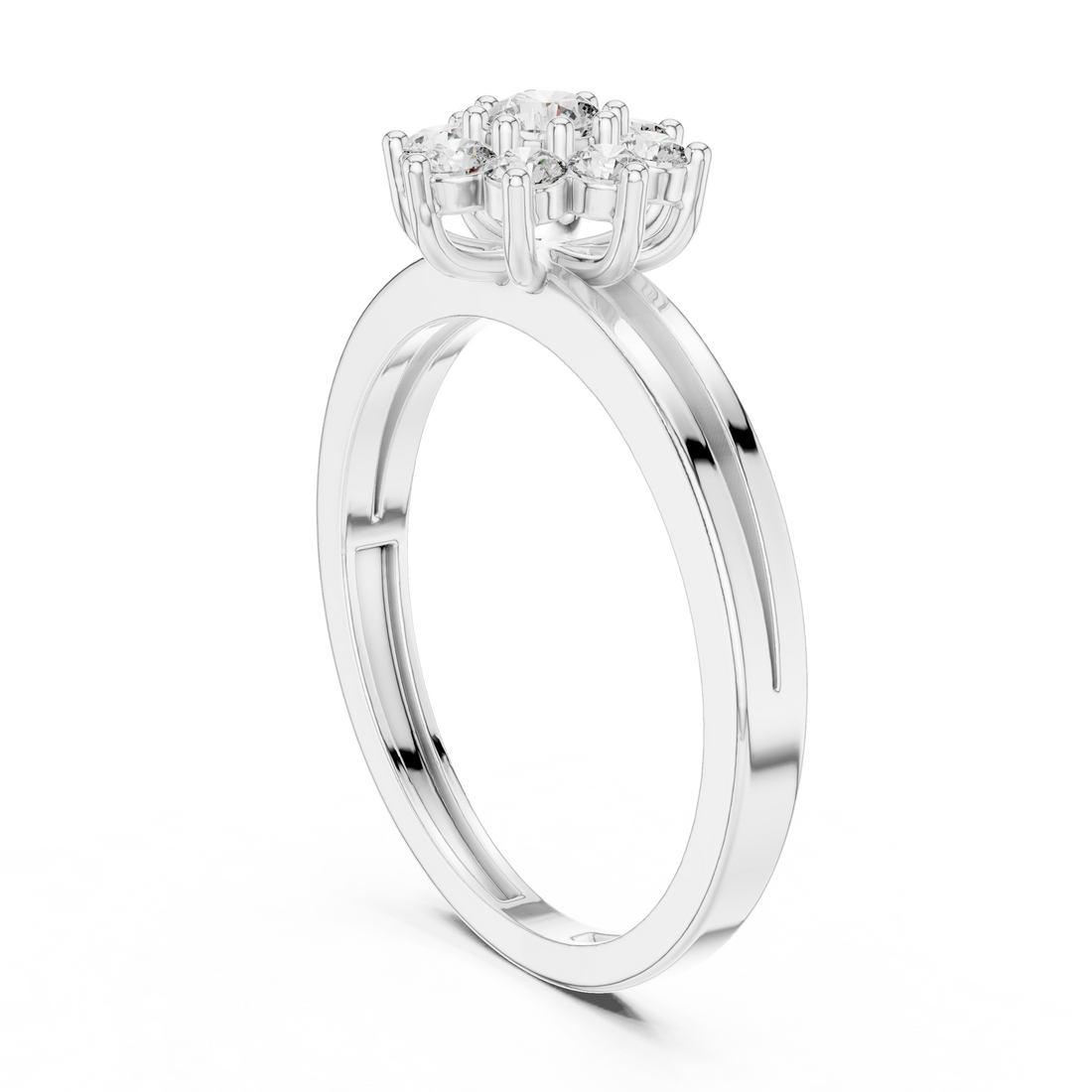 Engagement jewellery set with diamond sparkle.