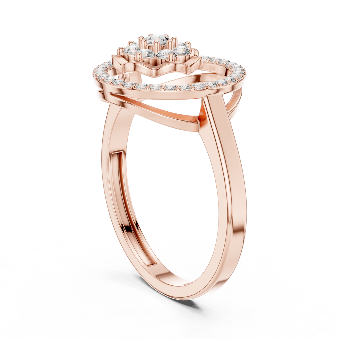 Anniversary band with sparkling gemstone row.