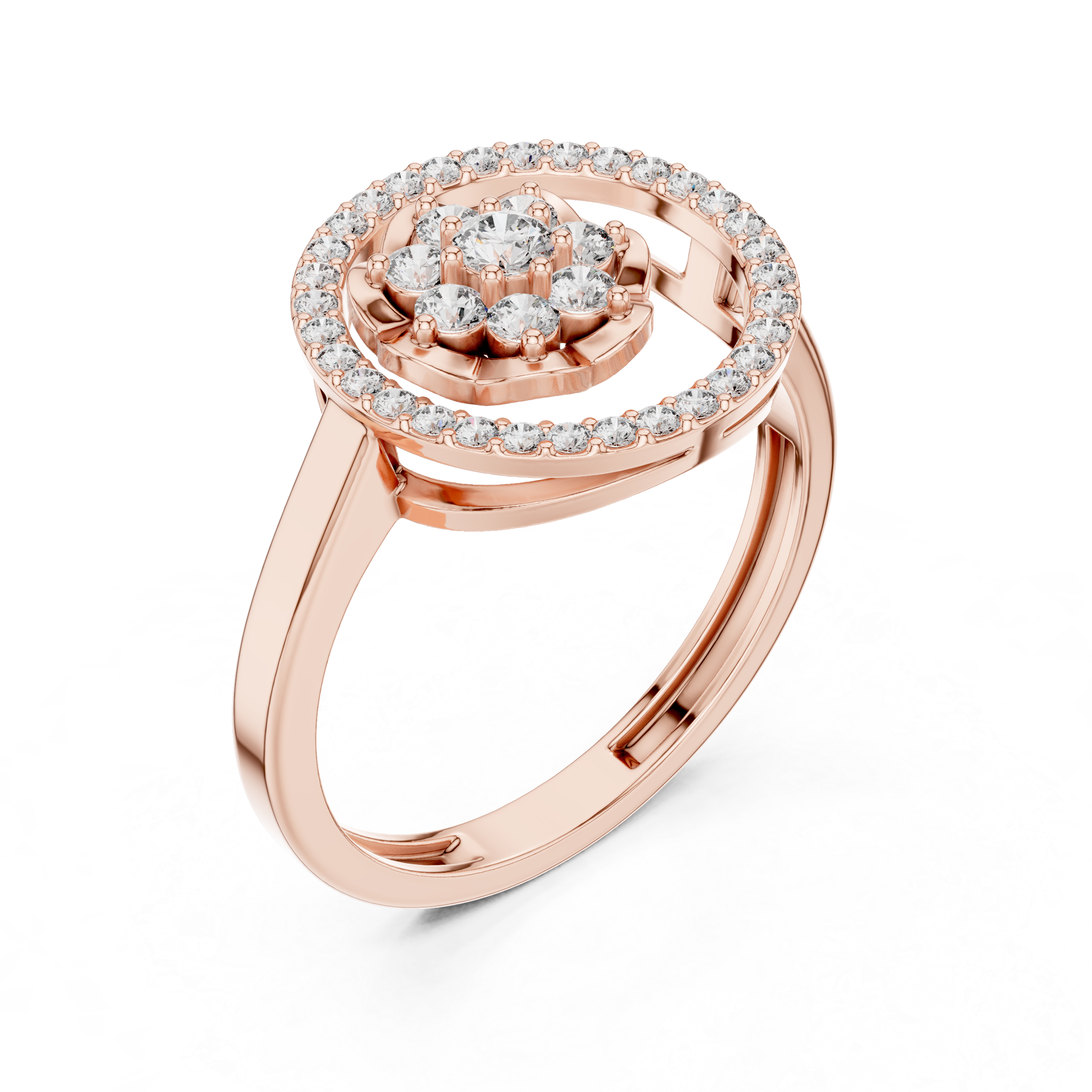 Promise ring with sleek modern band.