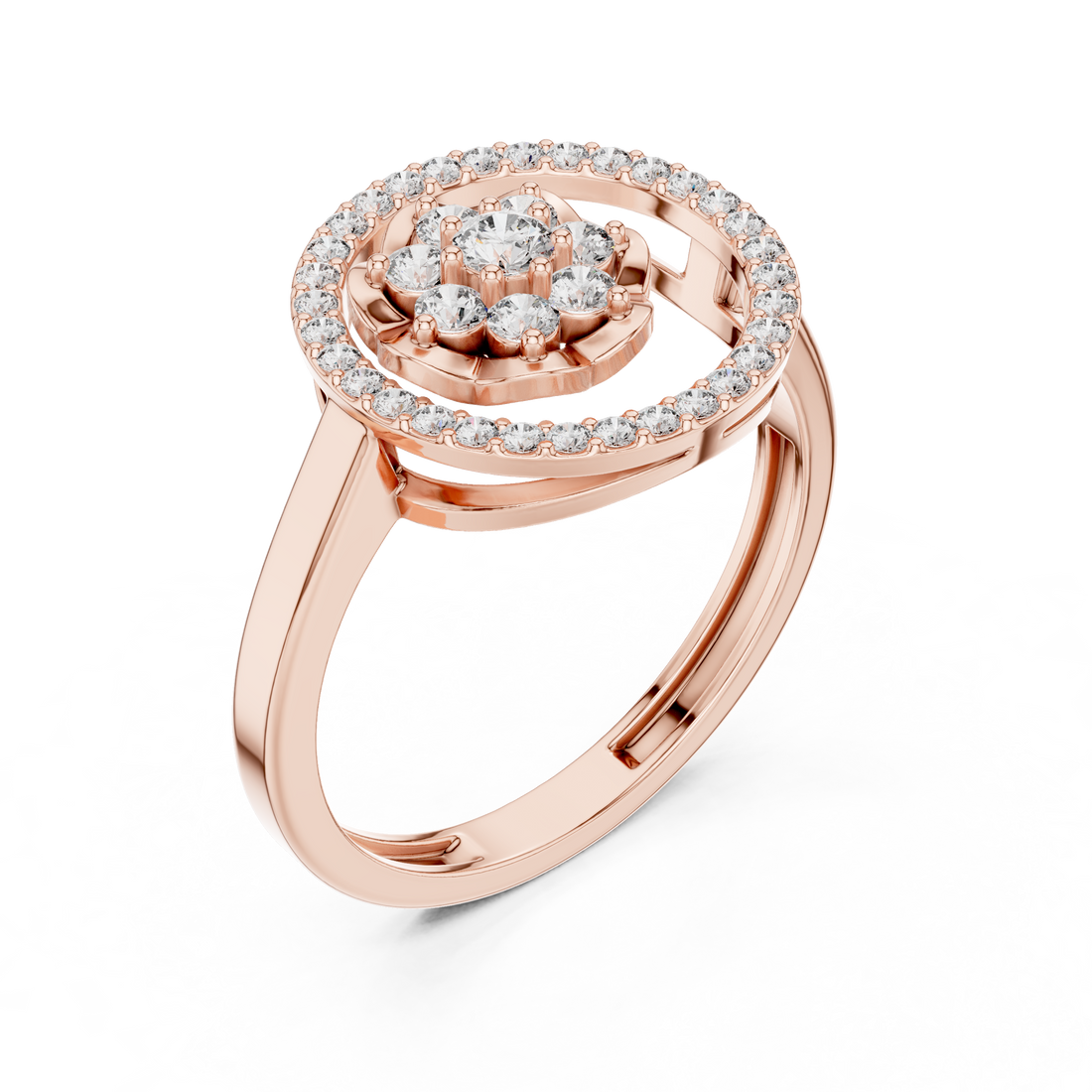 Promise ring with sleek modern band.