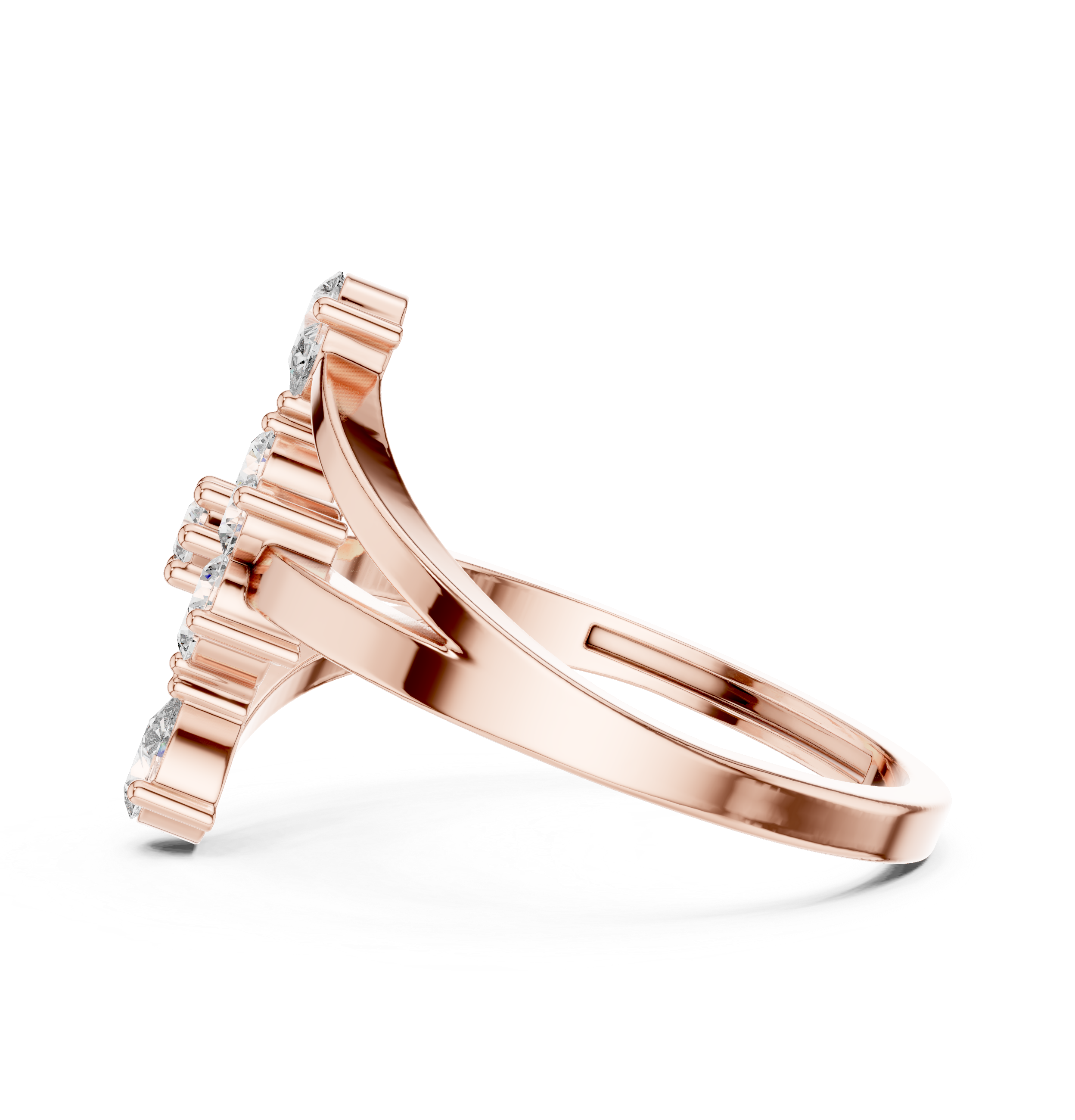 Diamond choker necklace with brilliant shine.