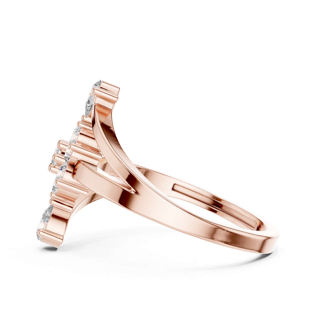 Diamond choker necklace with brilliant shine.