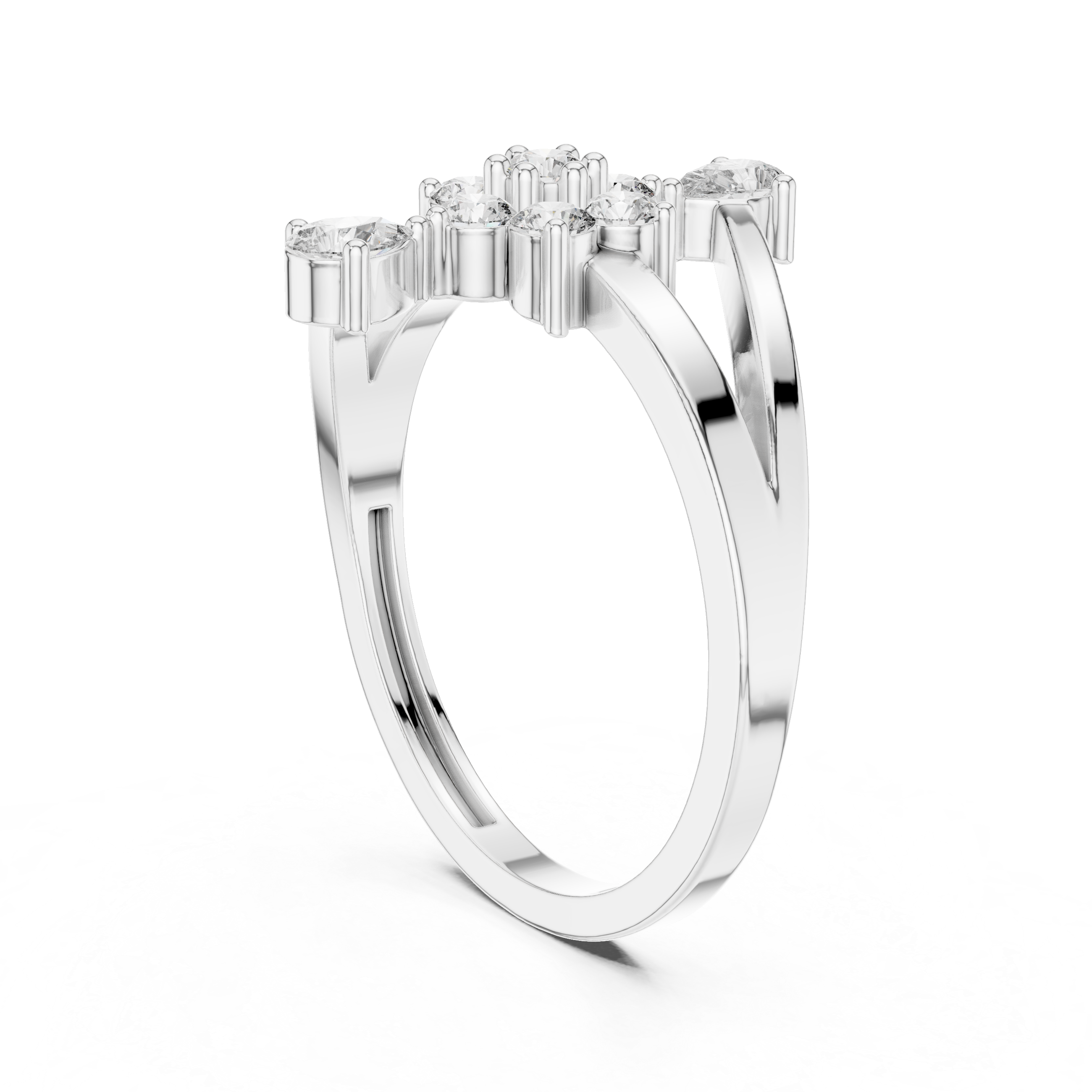 Thin minimalist necklace with smooth edges.