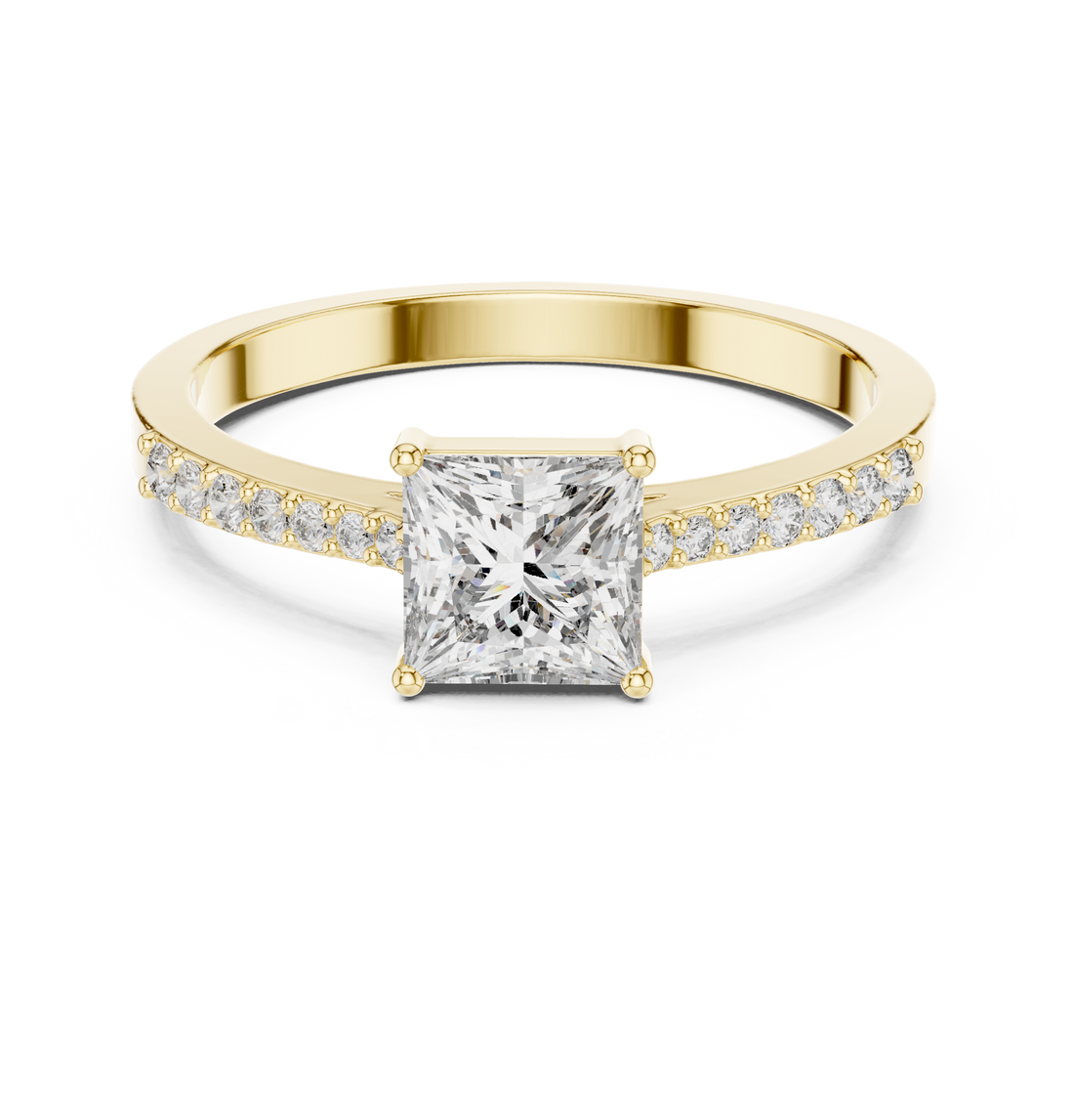 Diamond jewellery set with coordinated sparkle.