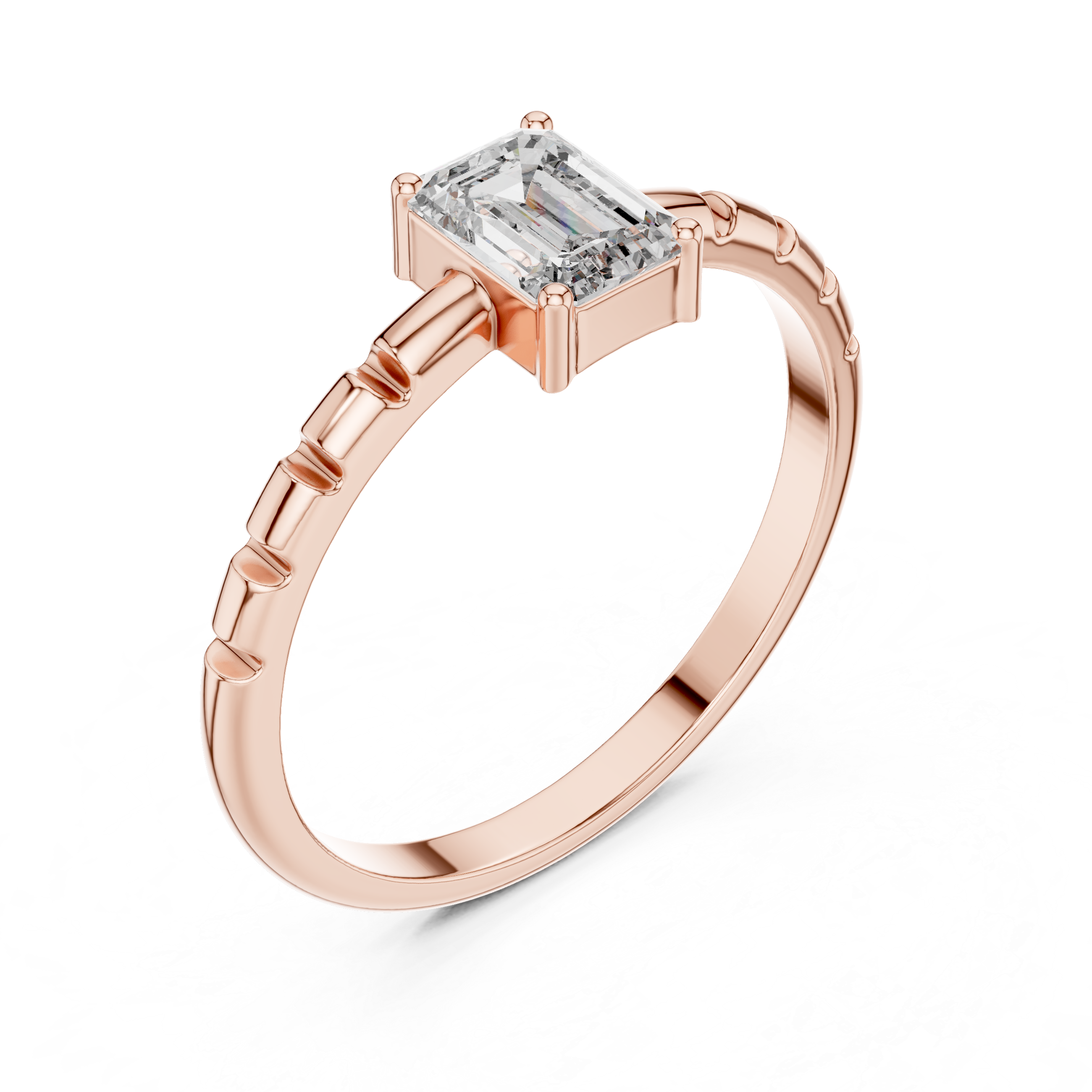 Minimal gold ring with modern smooth design.